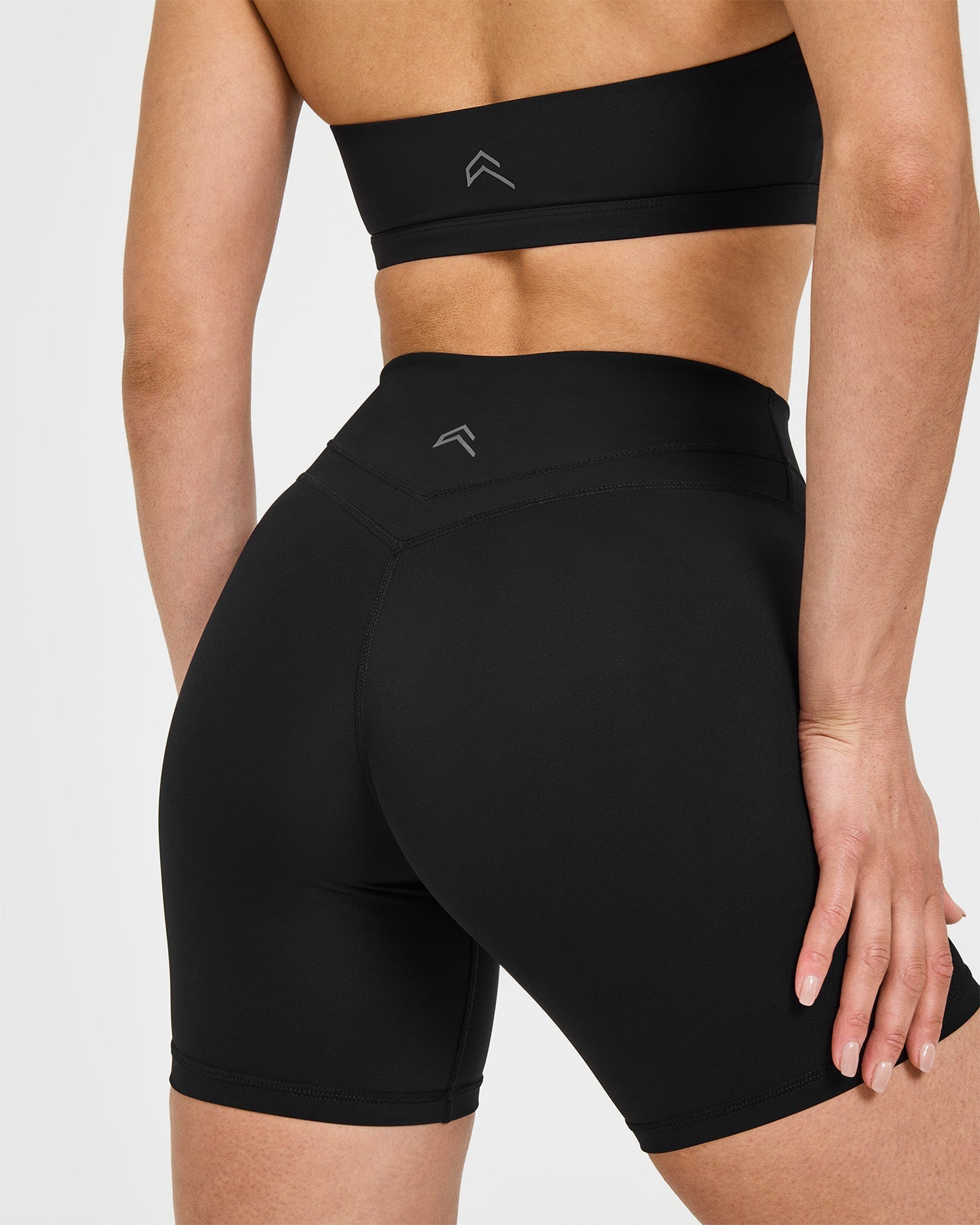 UnifiedMove High Waisted Shorts 6" | Black - Image 4