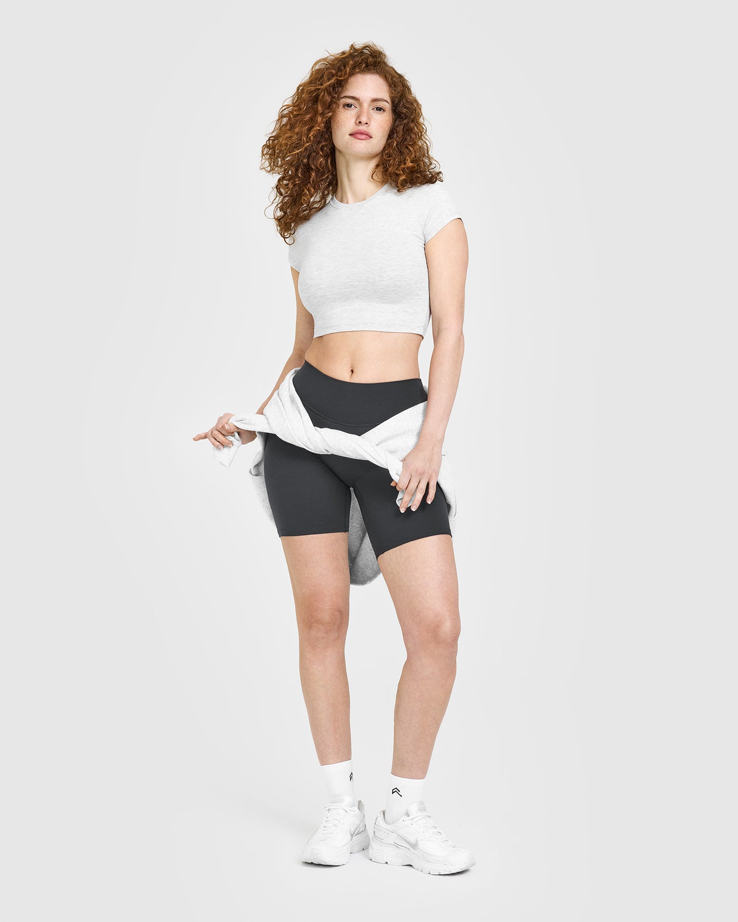 Alternative view of Cotton Icon Baby T-Shirt | Light Grey Marl