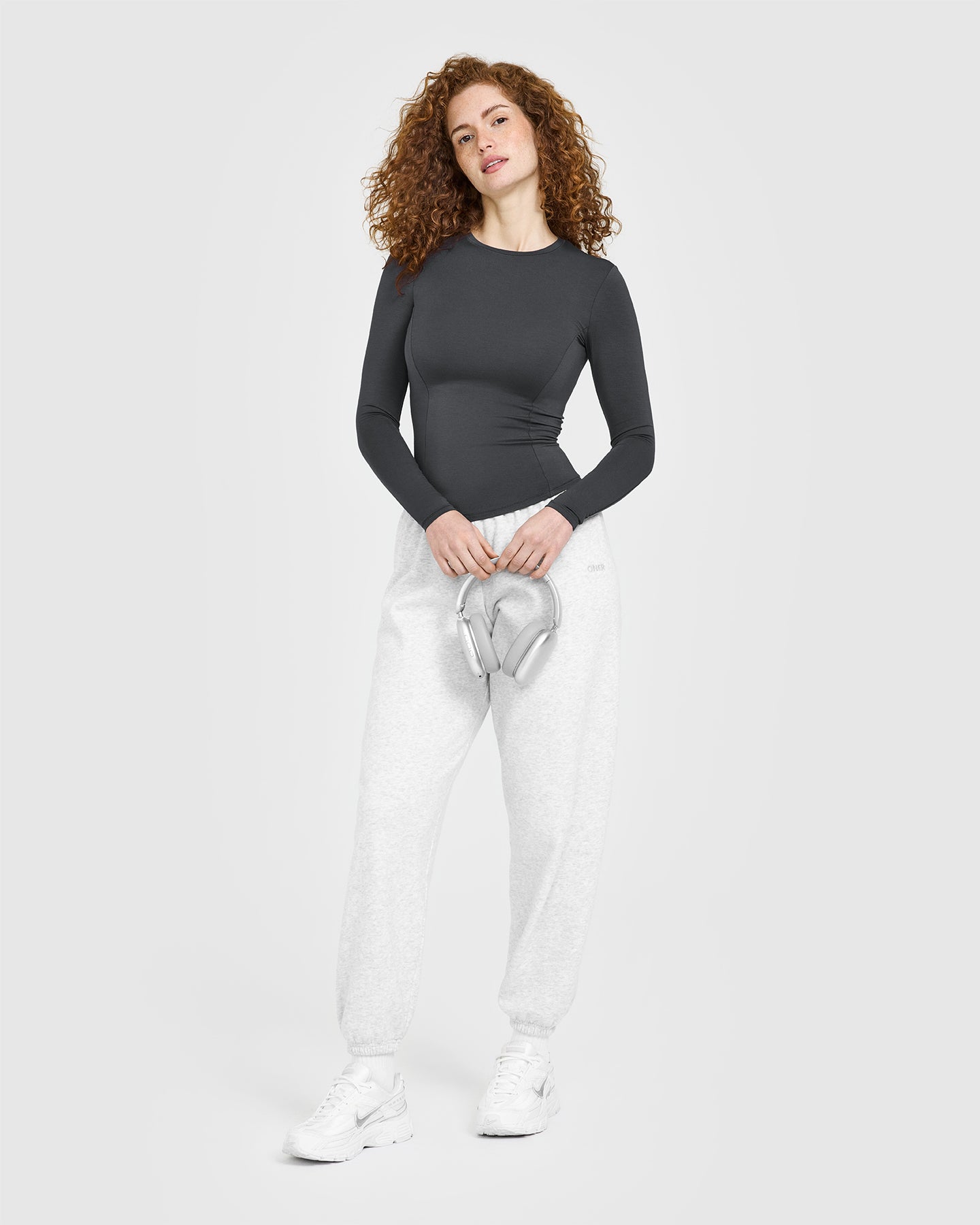 Mellow Soft Long Sleeve Top | Coal - Image 3