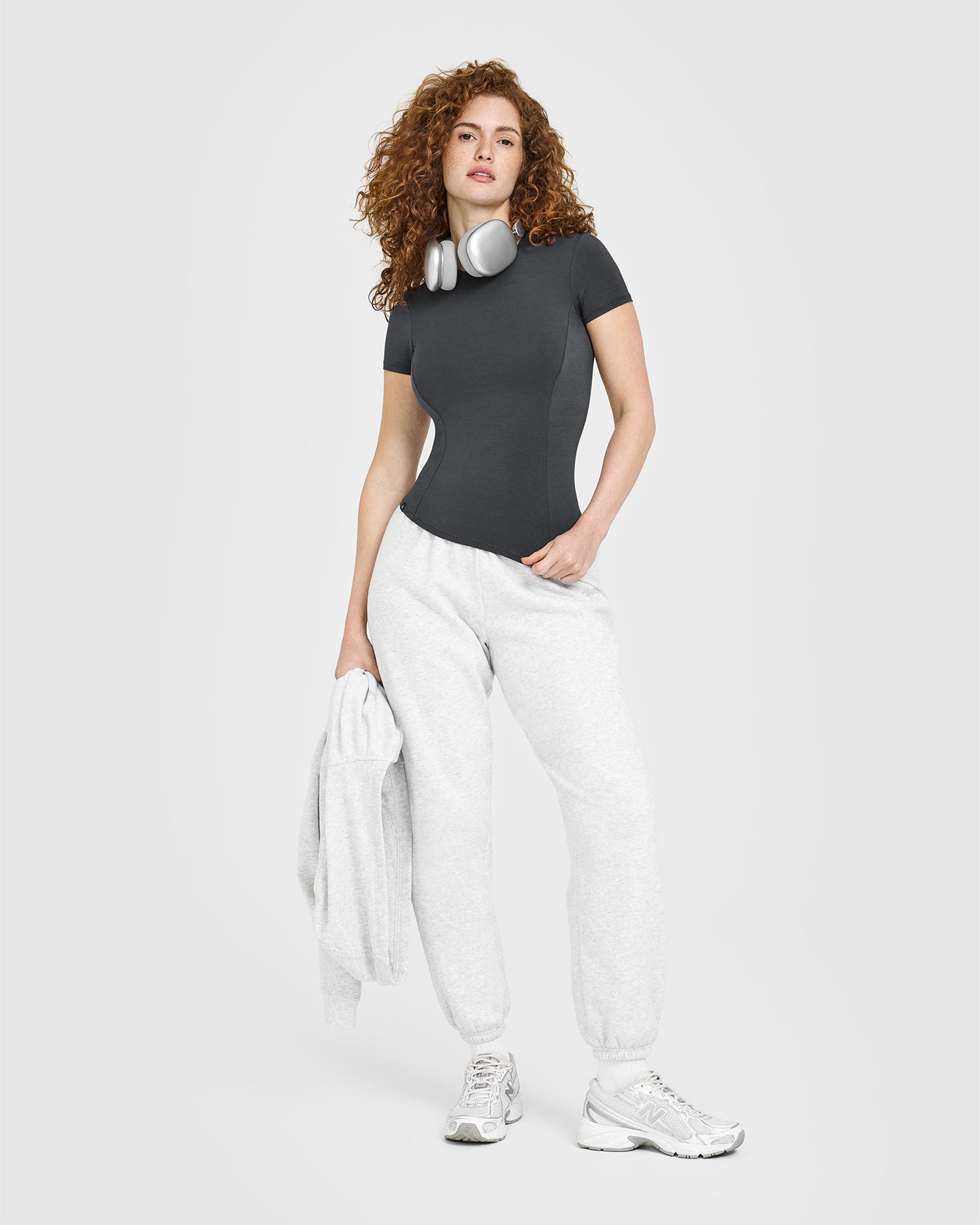 Alternative view of Mellow Soft Short Sleeve T-Shirt | Coal