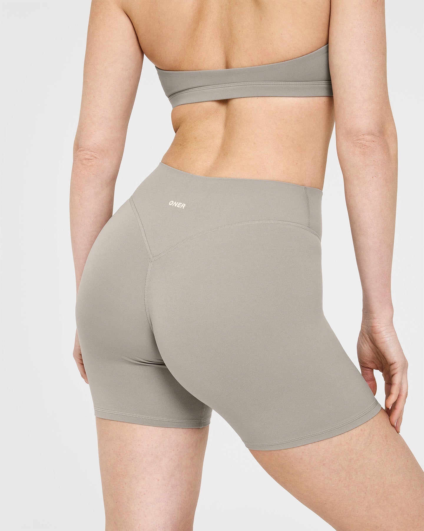 SoftMotion Shorts 6" with White Logo | Warm Sand - Image 4