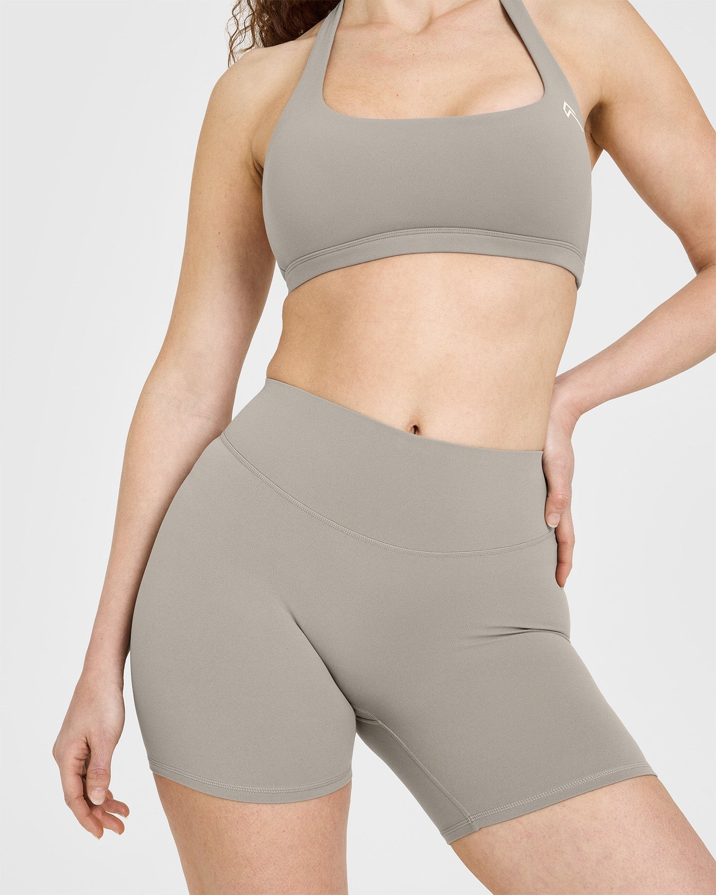 SoftMotion Shorts 6" with White Logo | Warm Sand - Image 5