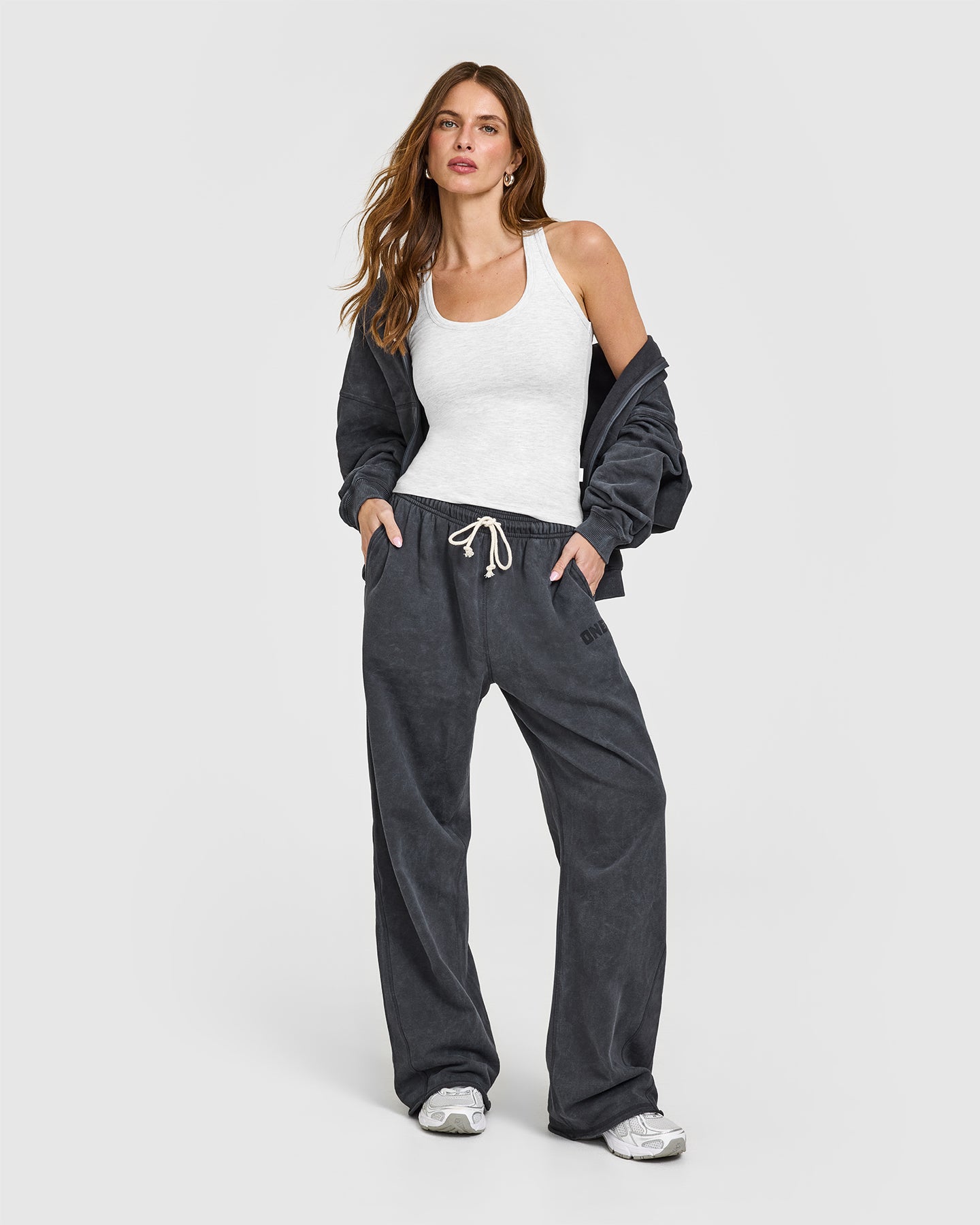 Alternative view of Cotton Fitted Vest | Light Grey Marl