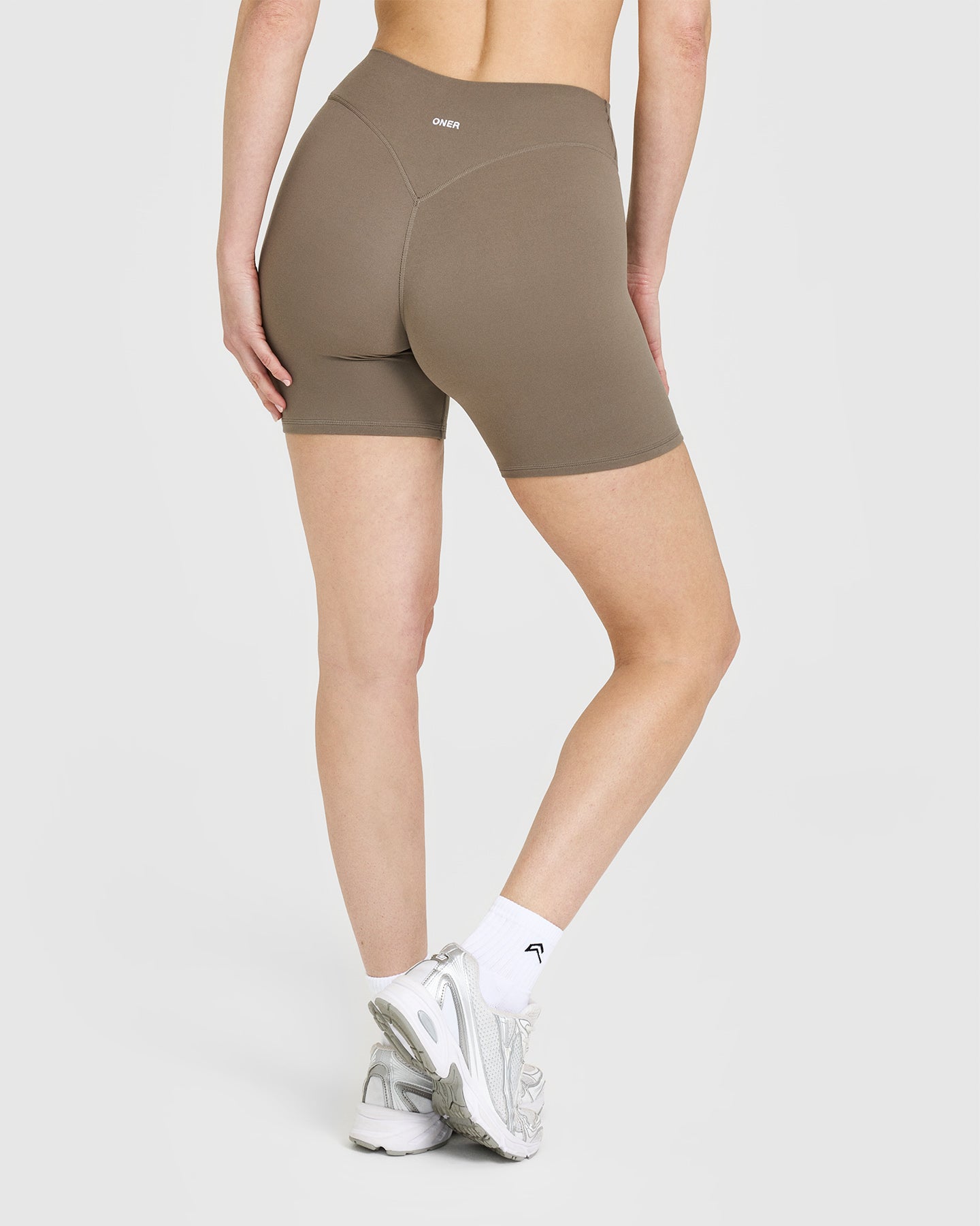 SoftMotion Shorts 6" with White Logo | Moss Brown