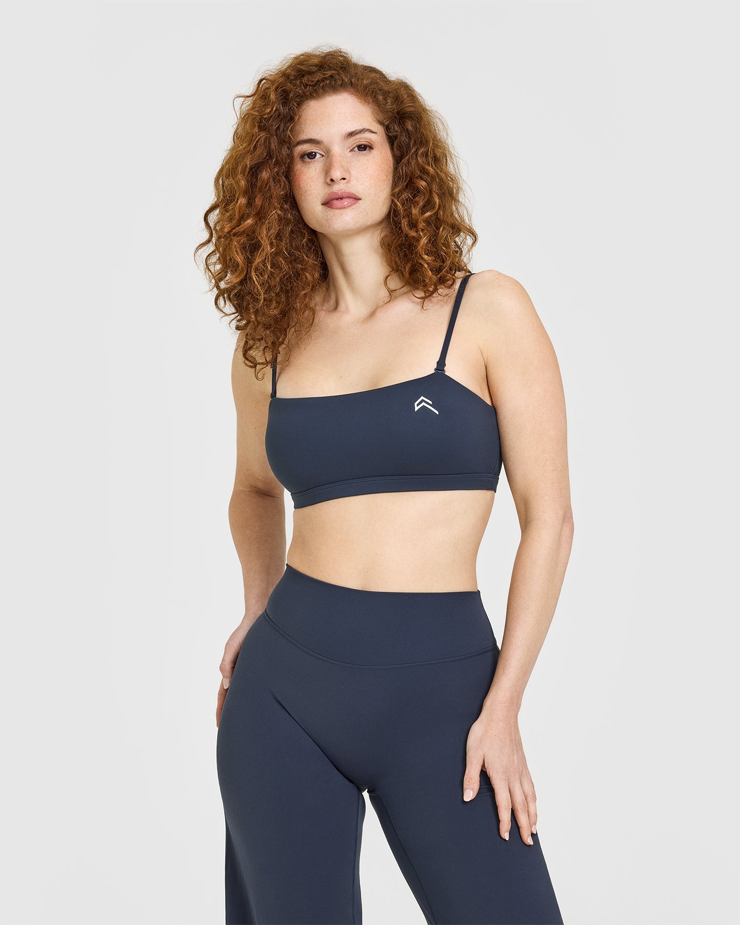 EasyLift Multi Way Bandeau Bralette with White Logo | True Blue