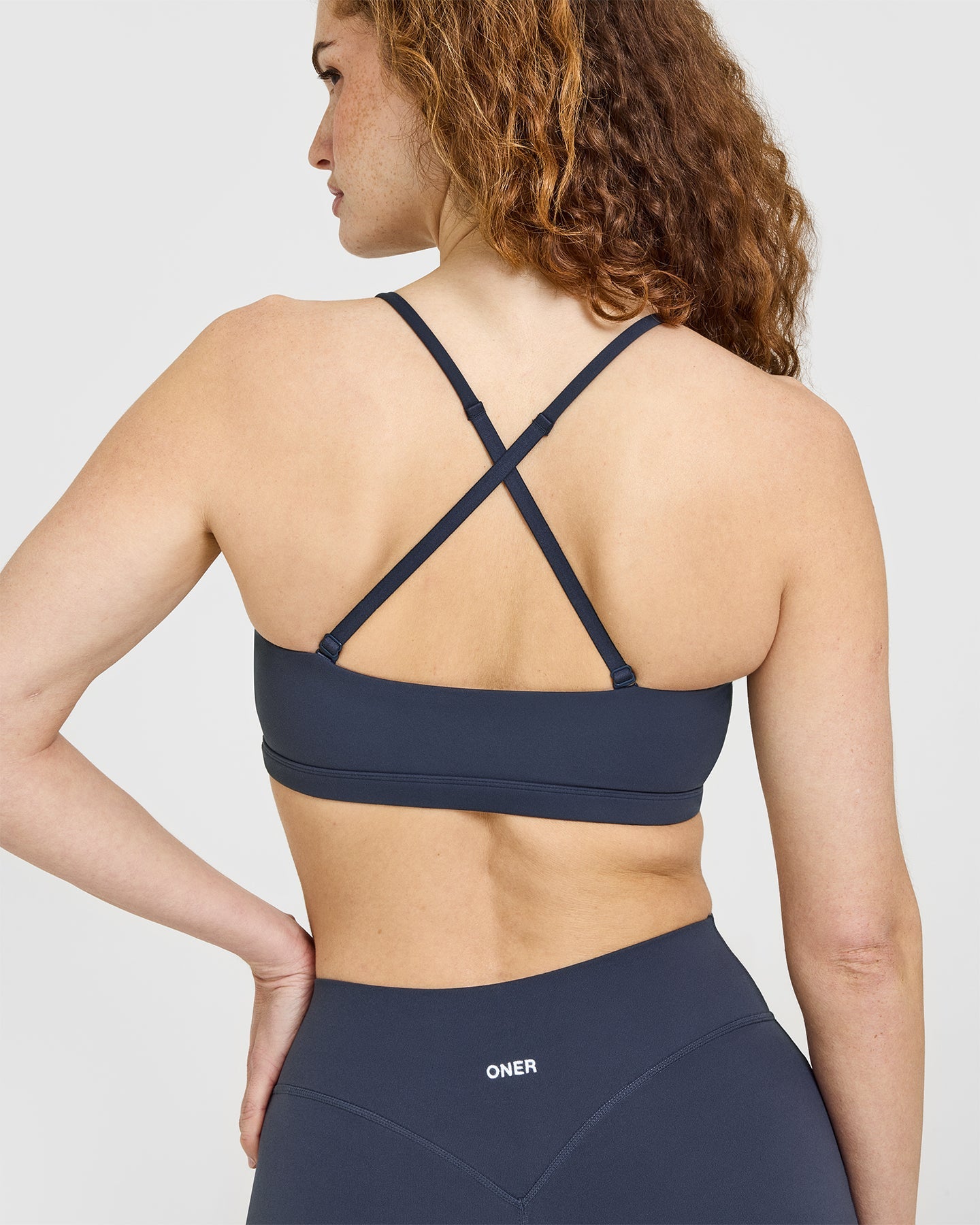 EasyLift Multi Way Bandeau Bralette with White Logo | True Blue - Image 6