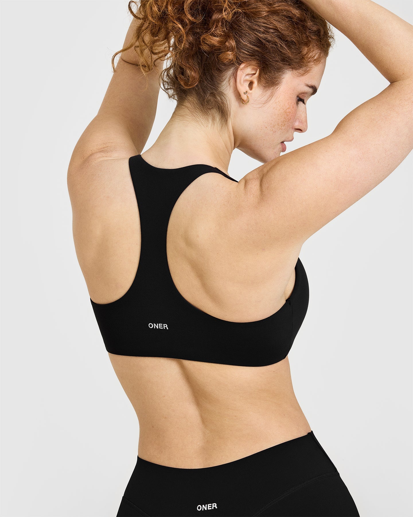 SoftMotion Bralette with White Logo | Black - Image 4