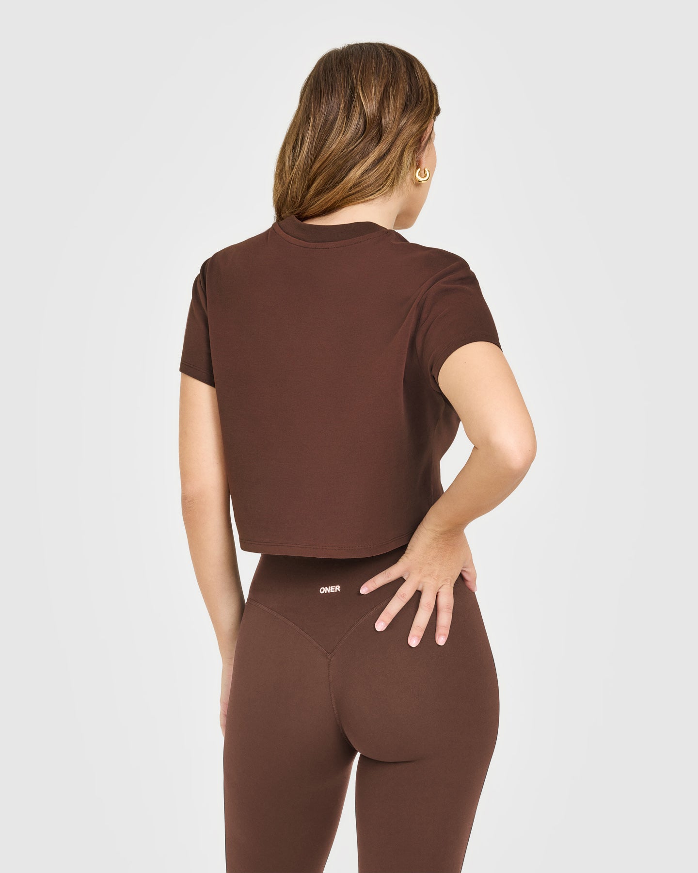 Alternative view of Cotton Relaxed T-Shirt | Copper Brown