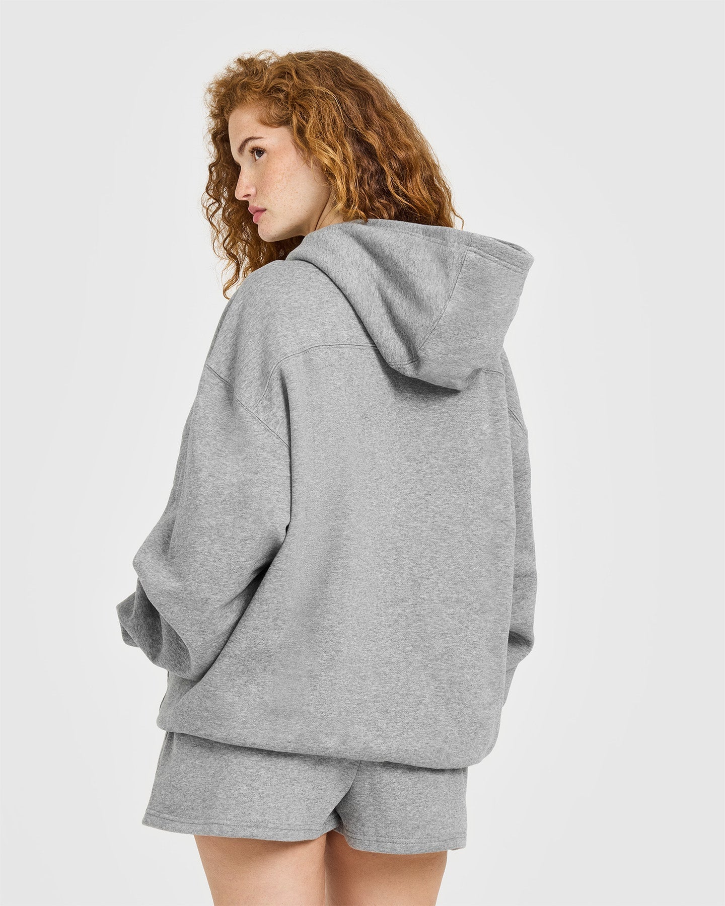 Foundations Oversized Oner 25 Hoodie | Charcoal Marl - Image 4
