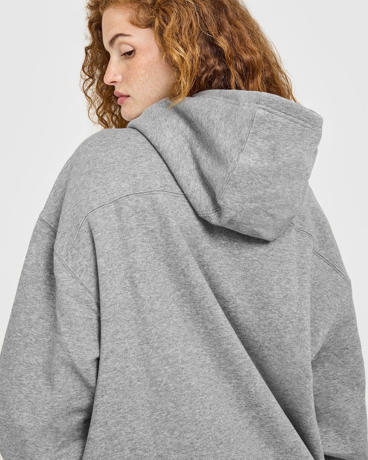 Foundations Oversized Oner 25 Hoodie | Charcoal Marl - Image 5