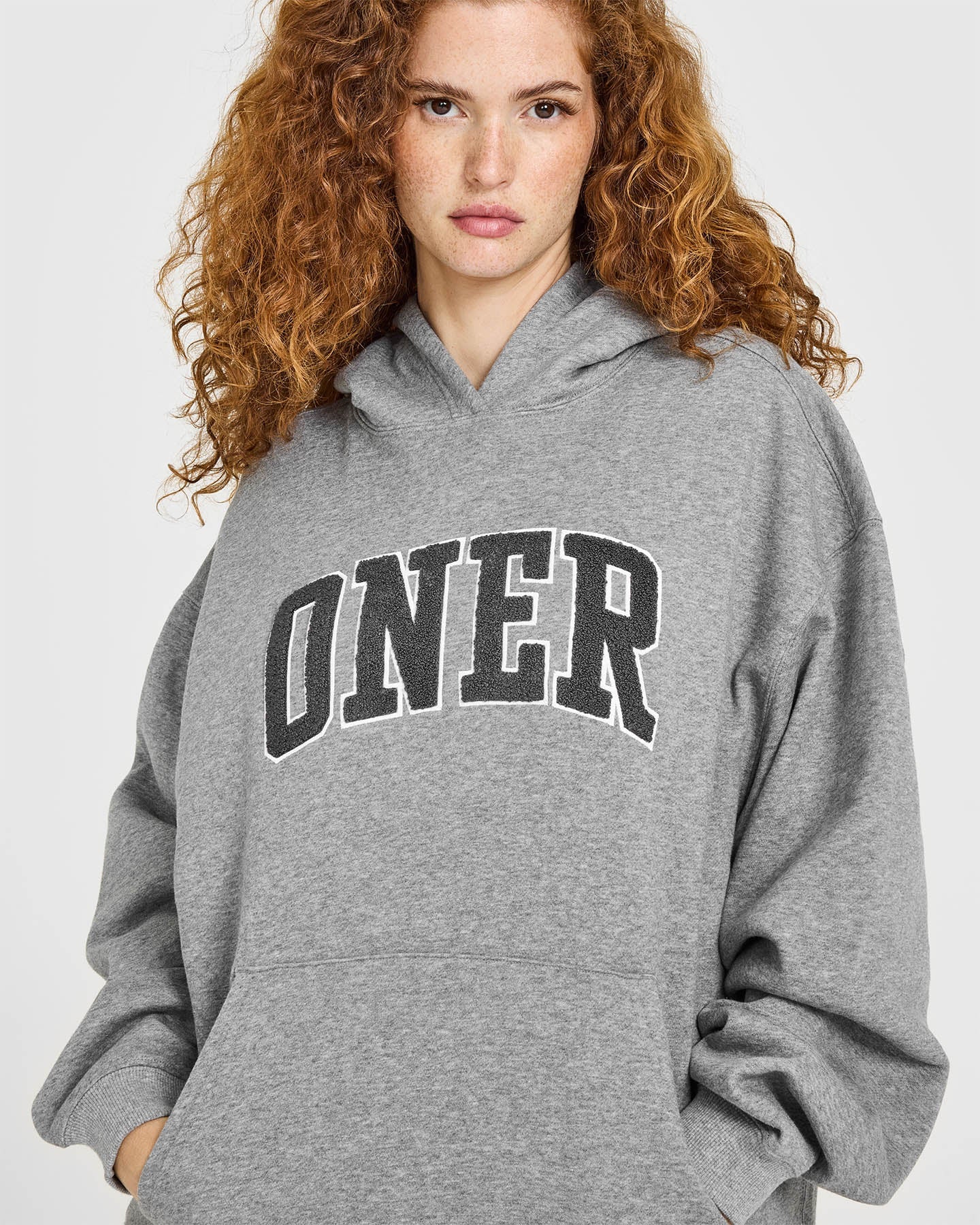 Foundations Oversized Oner 25 Hoodie | Charcoal Marl - Image 6