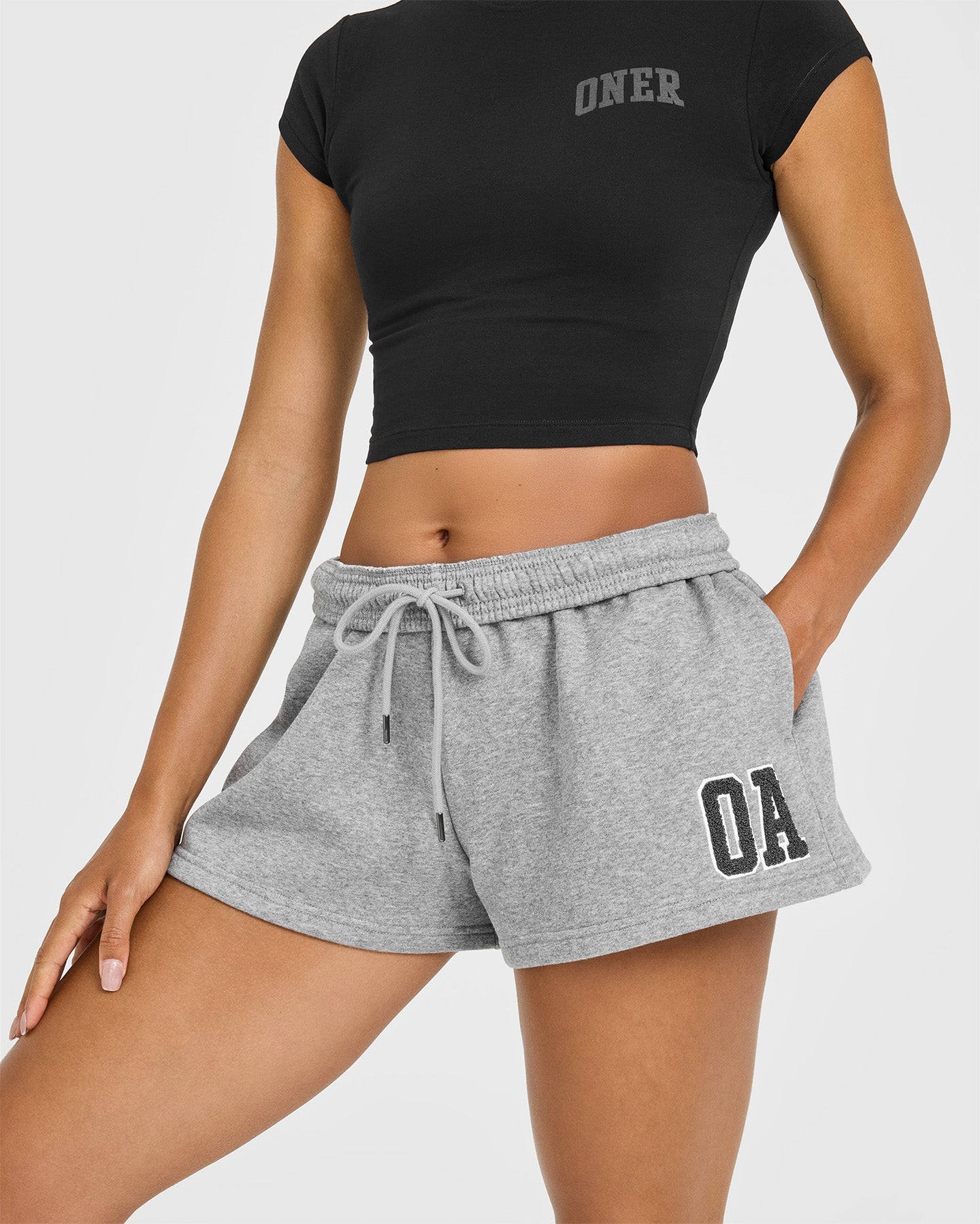 Foundations Oversized Oner 25 Shorts | Charcoal Marl - Image 4