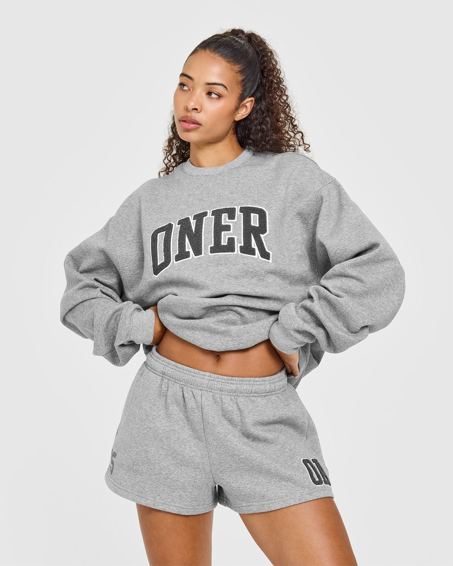 Foundations Oversized Oner 25 Shorts | Charcoal Marl - Image 6