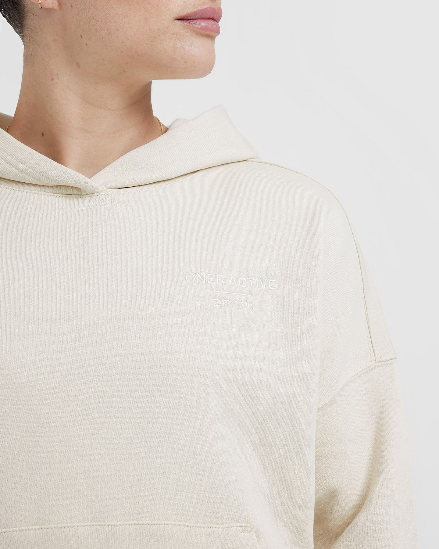All Day Est 2020 Oversized Hoodie | Vanilla - Image 5