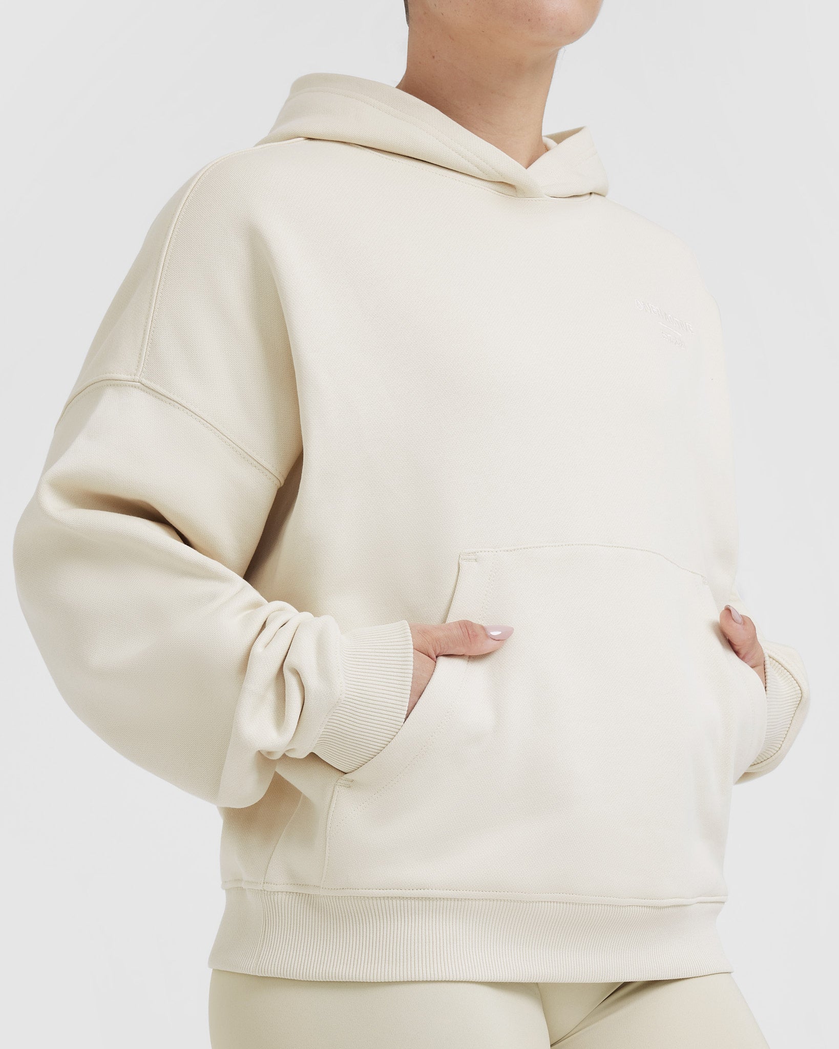 All Day Est 2020 Oversized Hoodie | Vanilla - Image 6