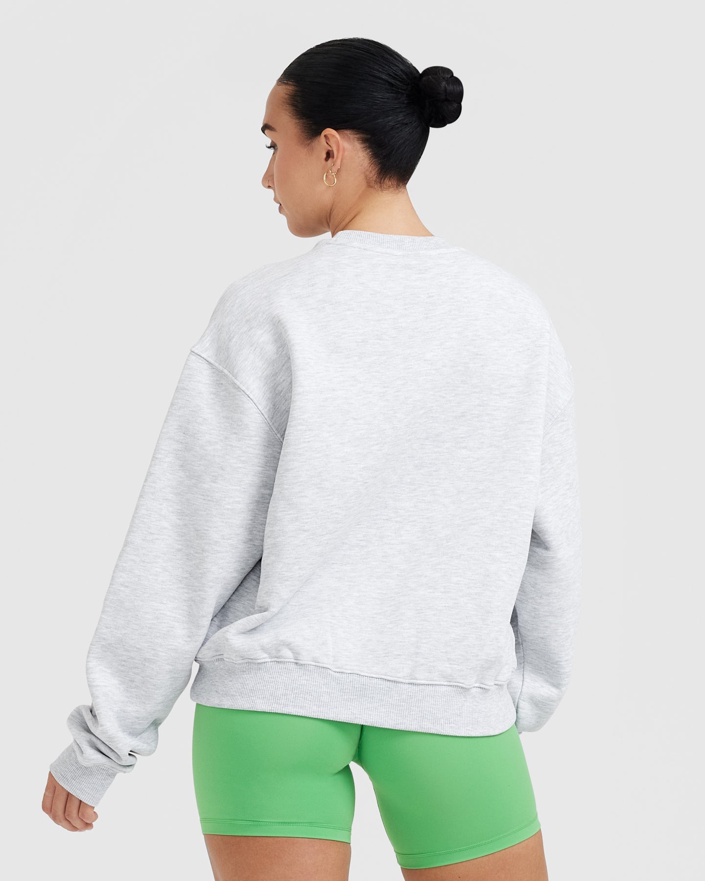 Alternative view of All Day Est 2020 Oversized Sweatshirt | Light Grey Marl