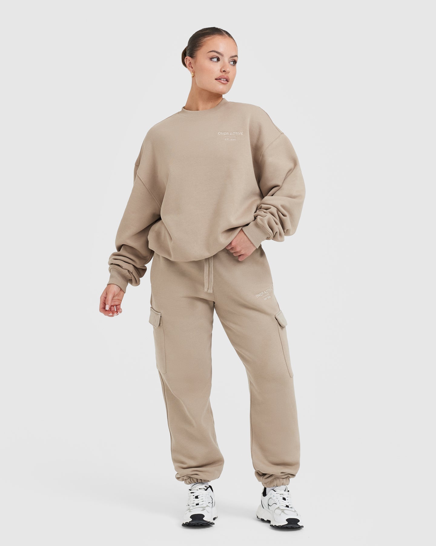 All Day Est 2020 Oversized Sweatshirt | Sandstone - Image 3