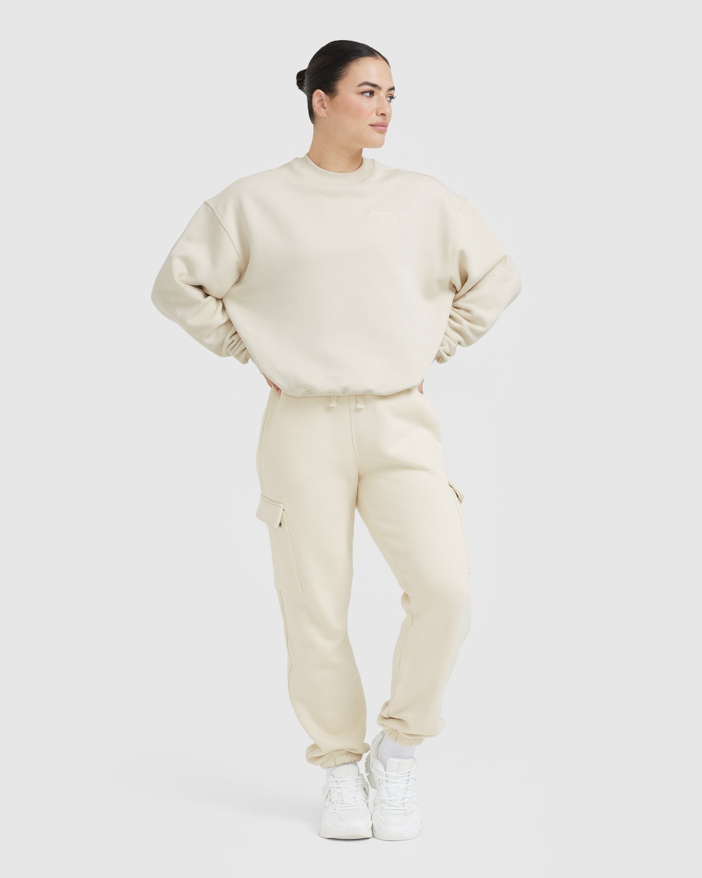 All Day Est 2020 Oversized Sweatshirt | Vanilla - Image 3
