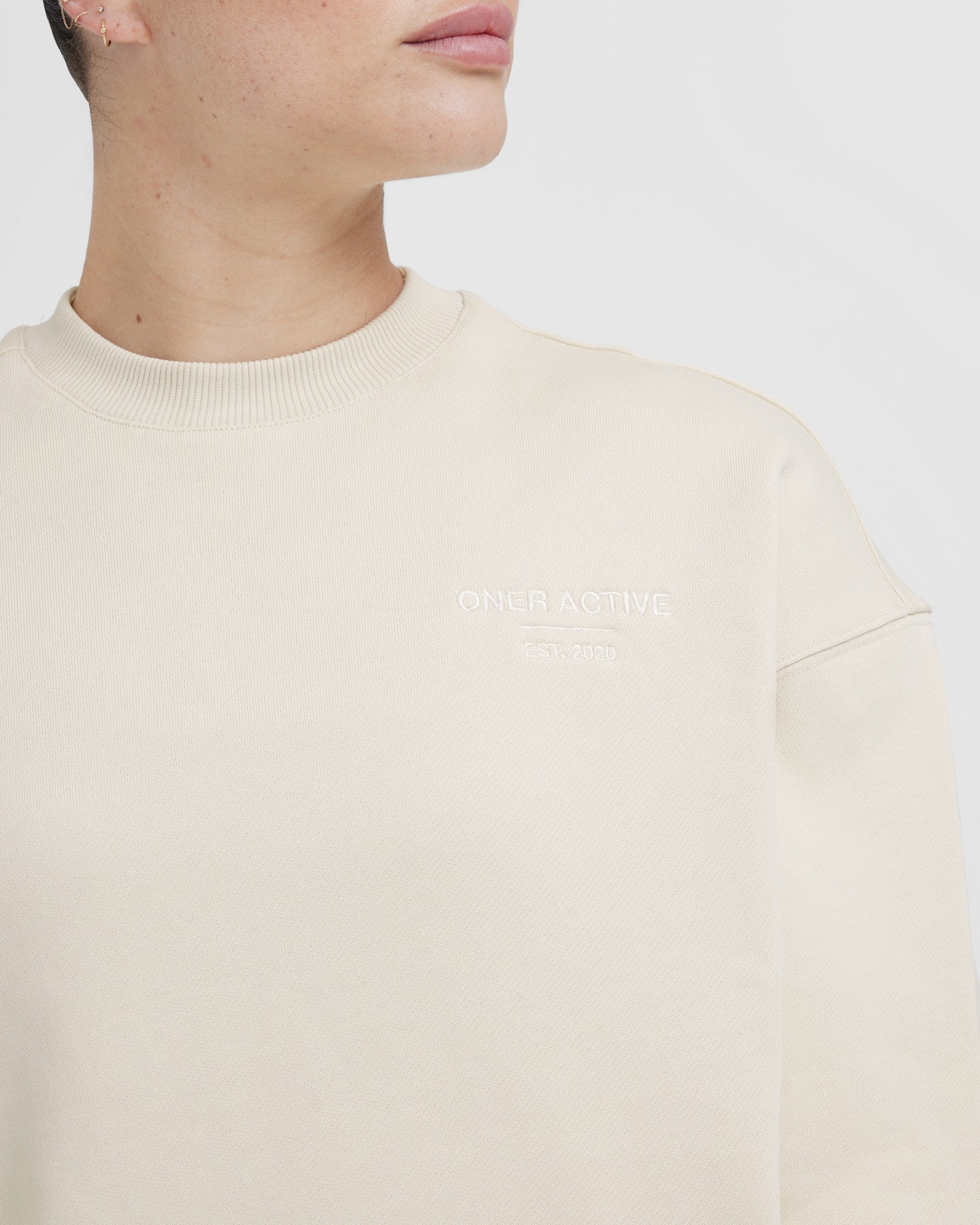 All Day Est 2020 Oversized Sweatshirt | Vanilla - Image 4