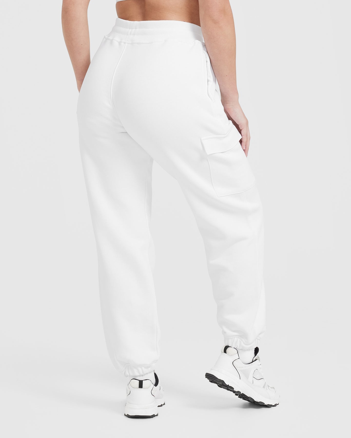 Alternative view of All Day Lightweight Cargo Joggers | White