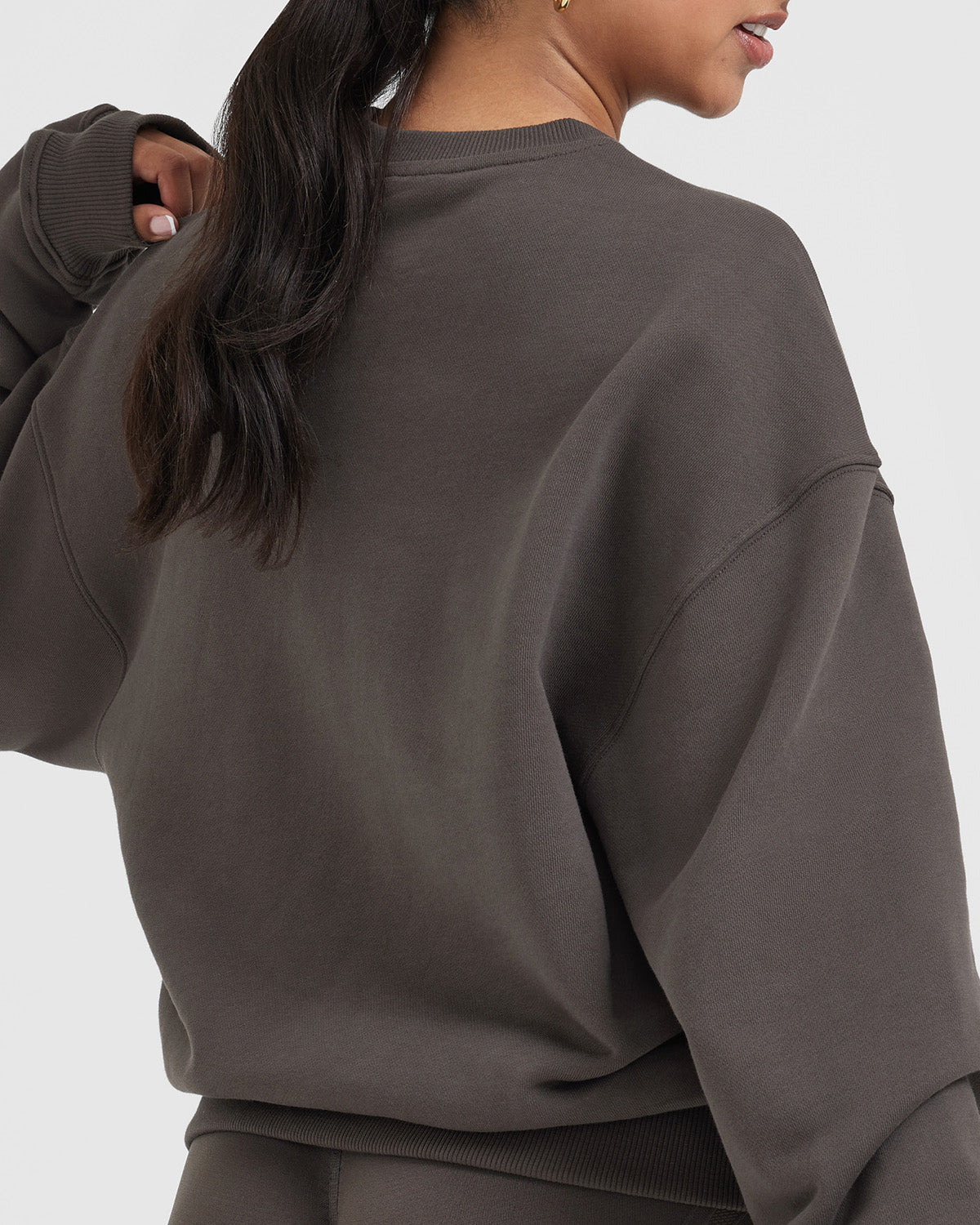 All Day Lightweight Oversized Sweatshirt | Deep Taupe - Image 5