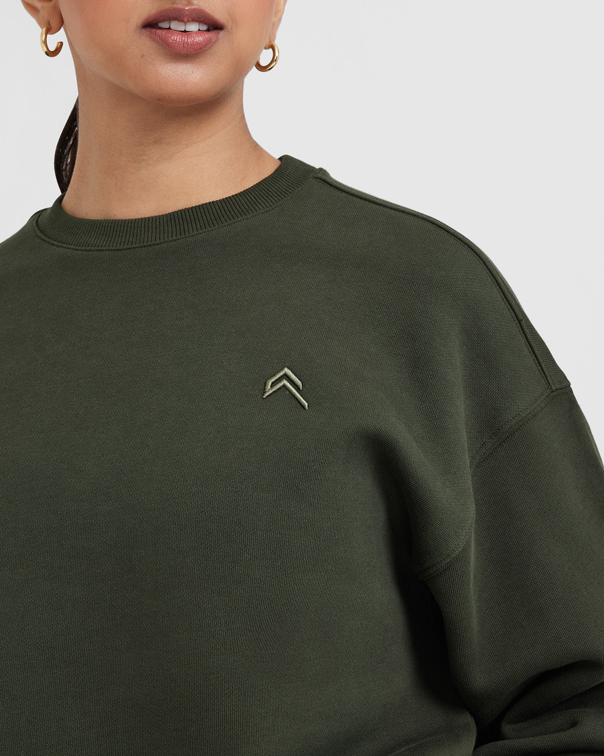 All Day Lightweight Oversized Sweatshirt | Khaki - Image 4