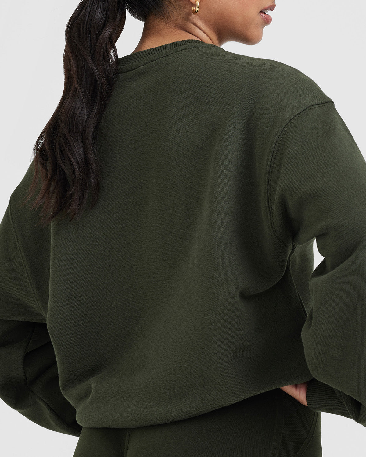 All Day Lightweight Oversized Sweatshirt | Khaki - Image 5