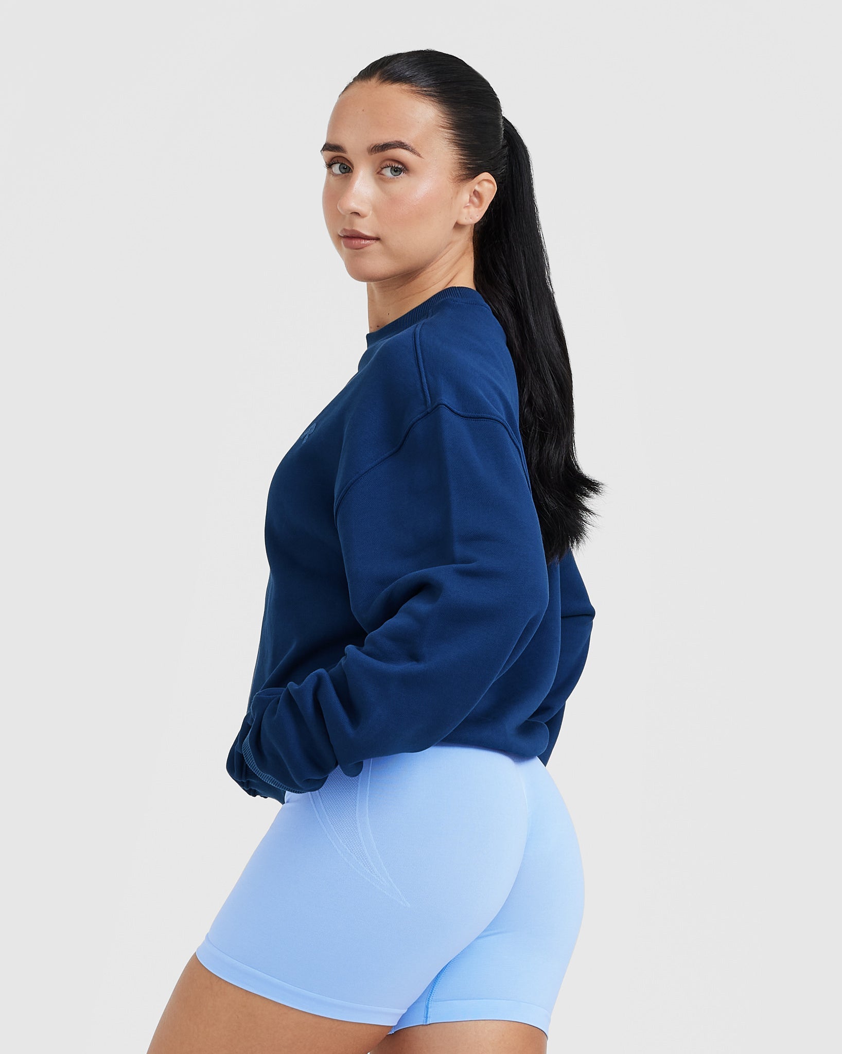 Alternative view of All Day Lightweight Oversized Sweatshirt | Midnight