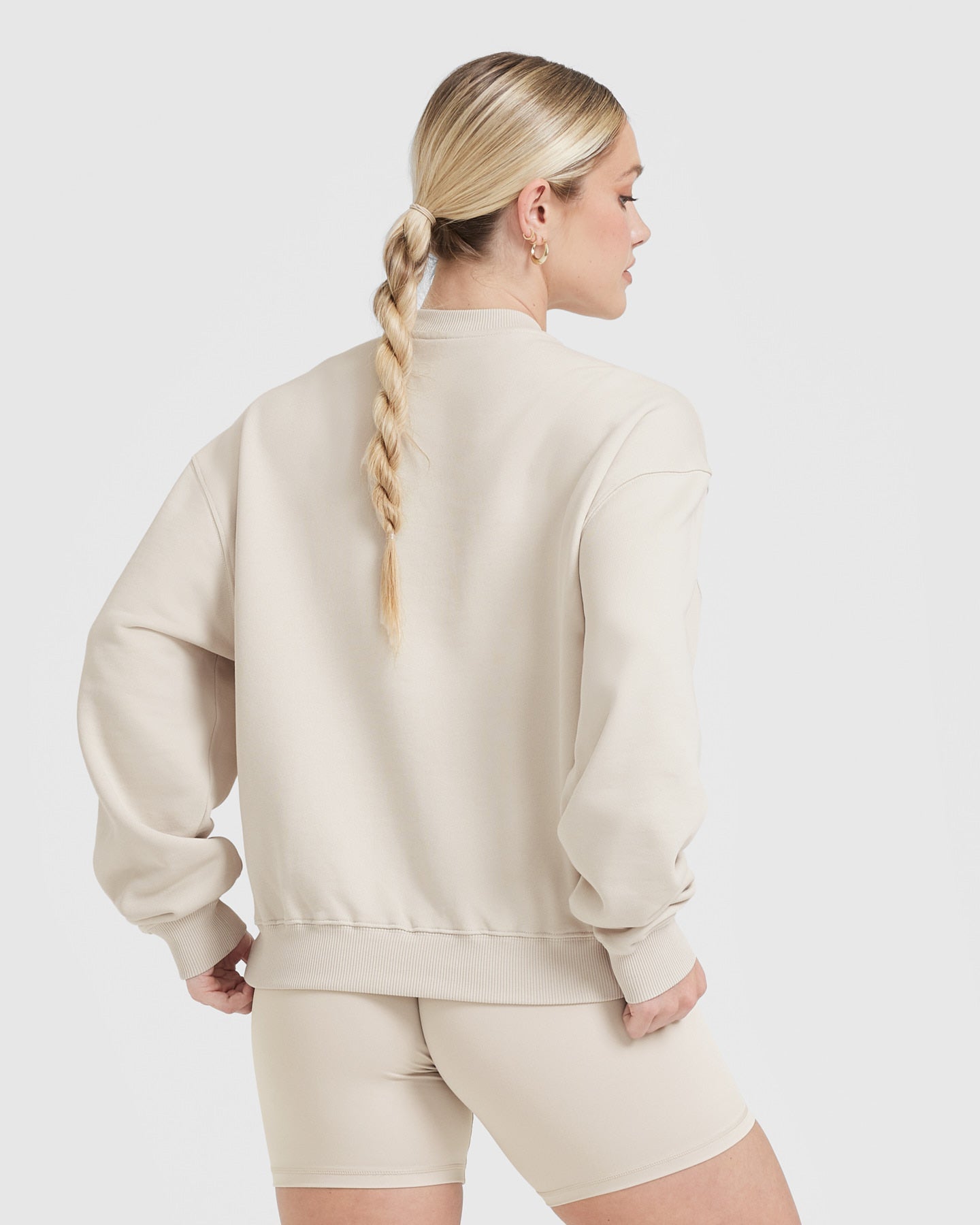 Alternative view of All Day Lightweight Oversized Sweatshirt | Sand