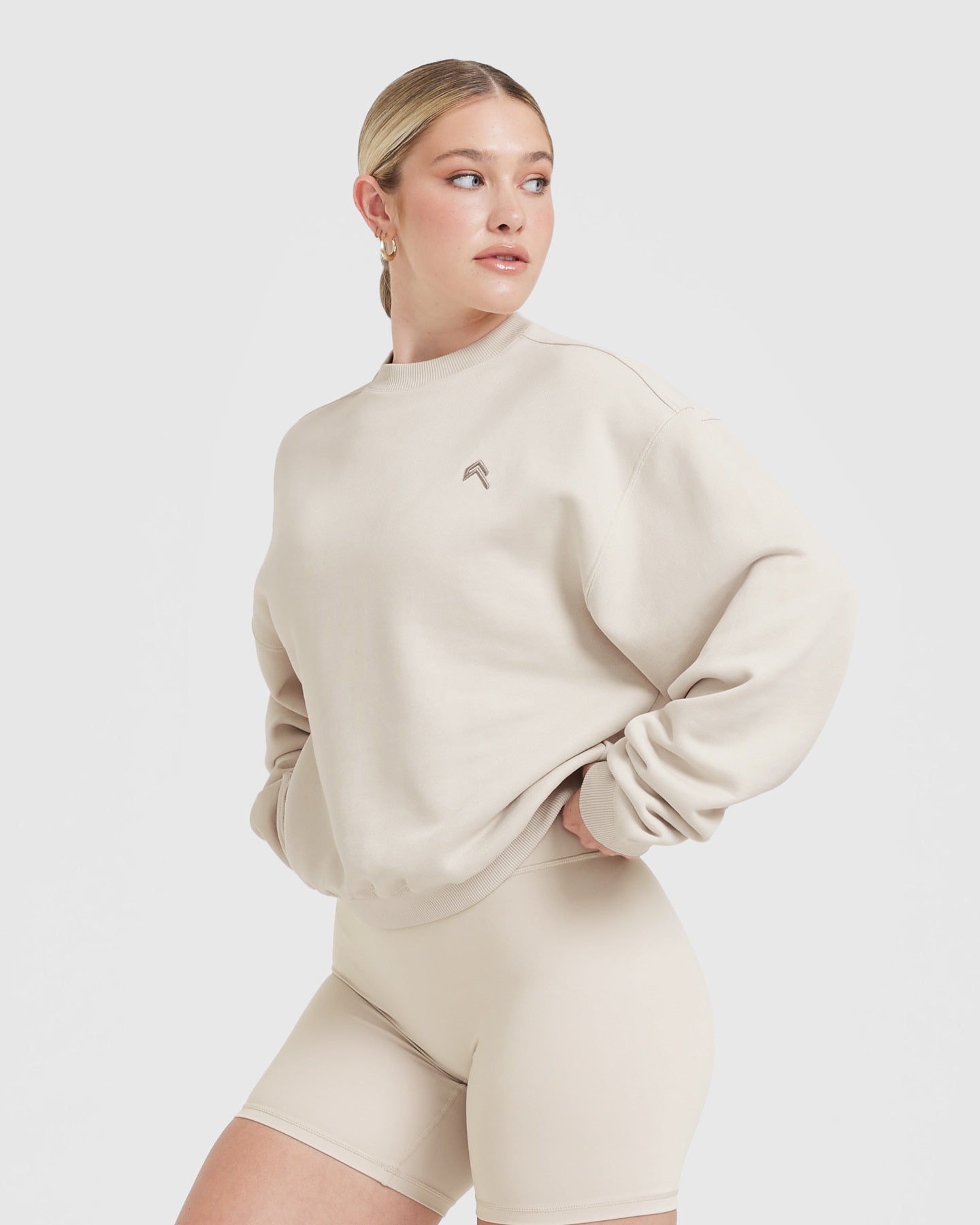 All Day Lightweight Oversized Sweatshirt | Sand - Image 3