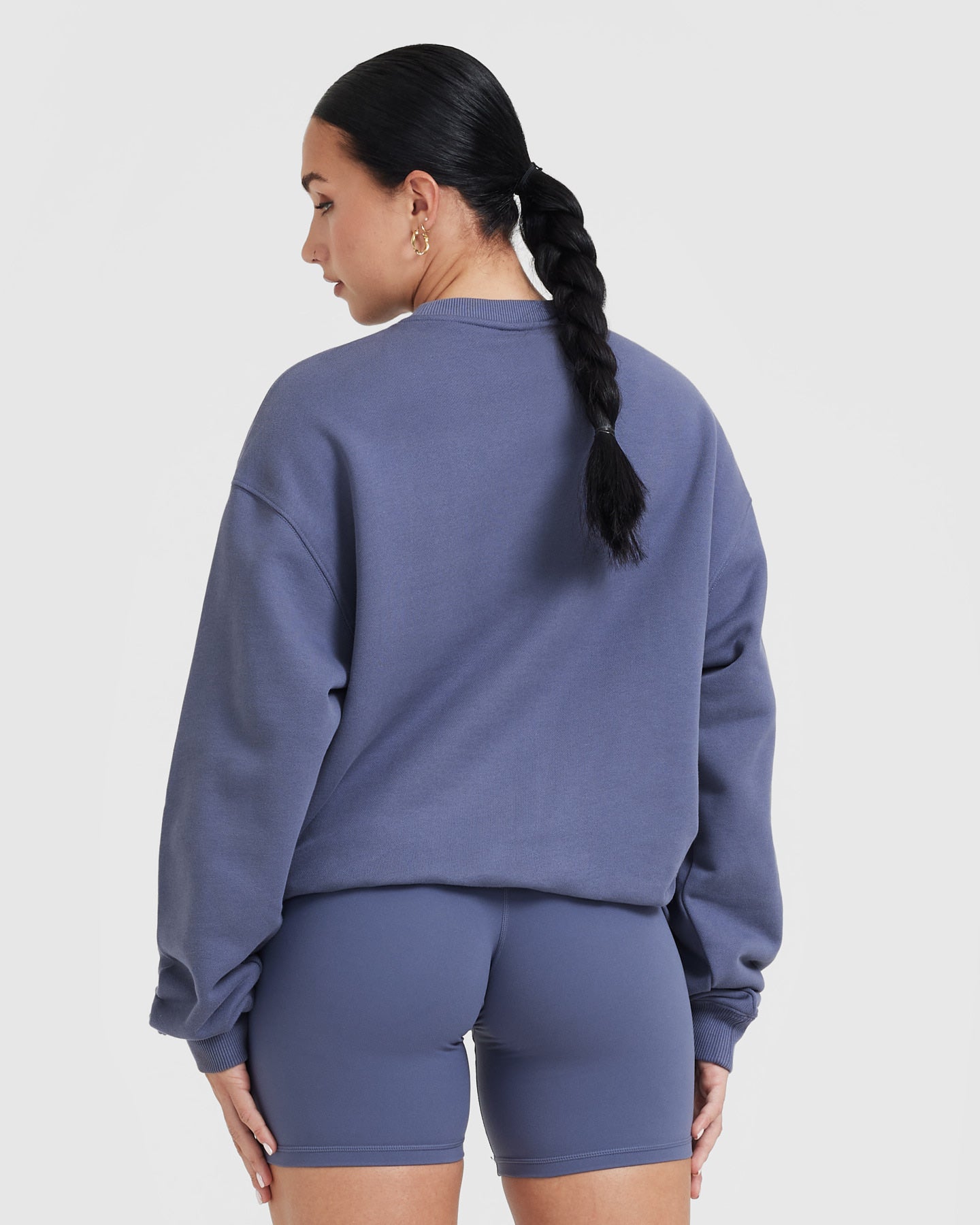 Alternative view of All Day Lightweight Oversized Sweatshirt | Slate Blue