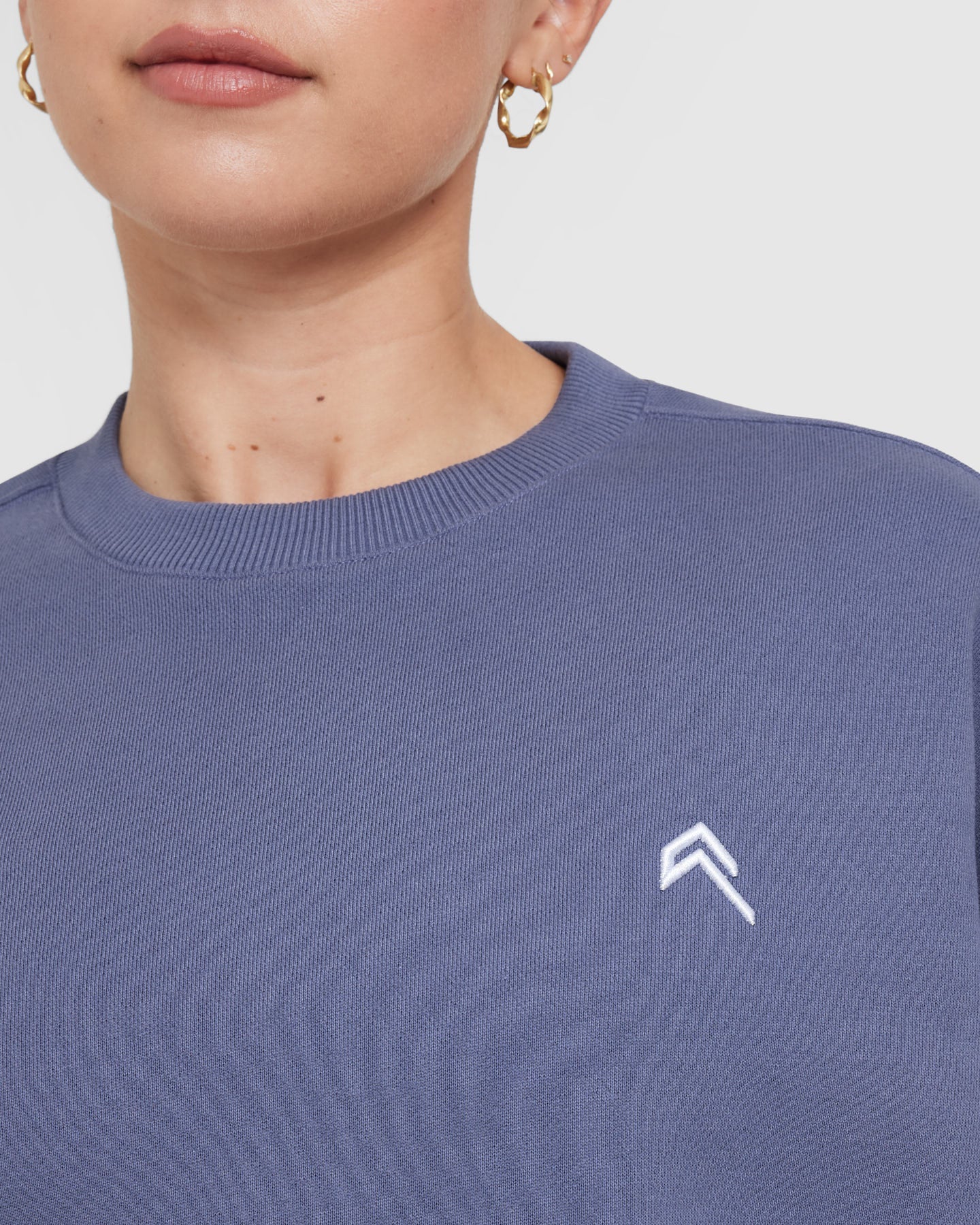All Day Lightweight Oversized Sweatshirt | Slate Blue - Image 4