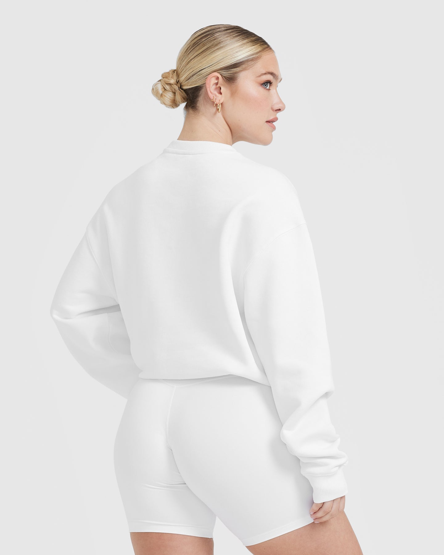 Alternative view of All Day Lightweight Oversized Sweatshirt | White