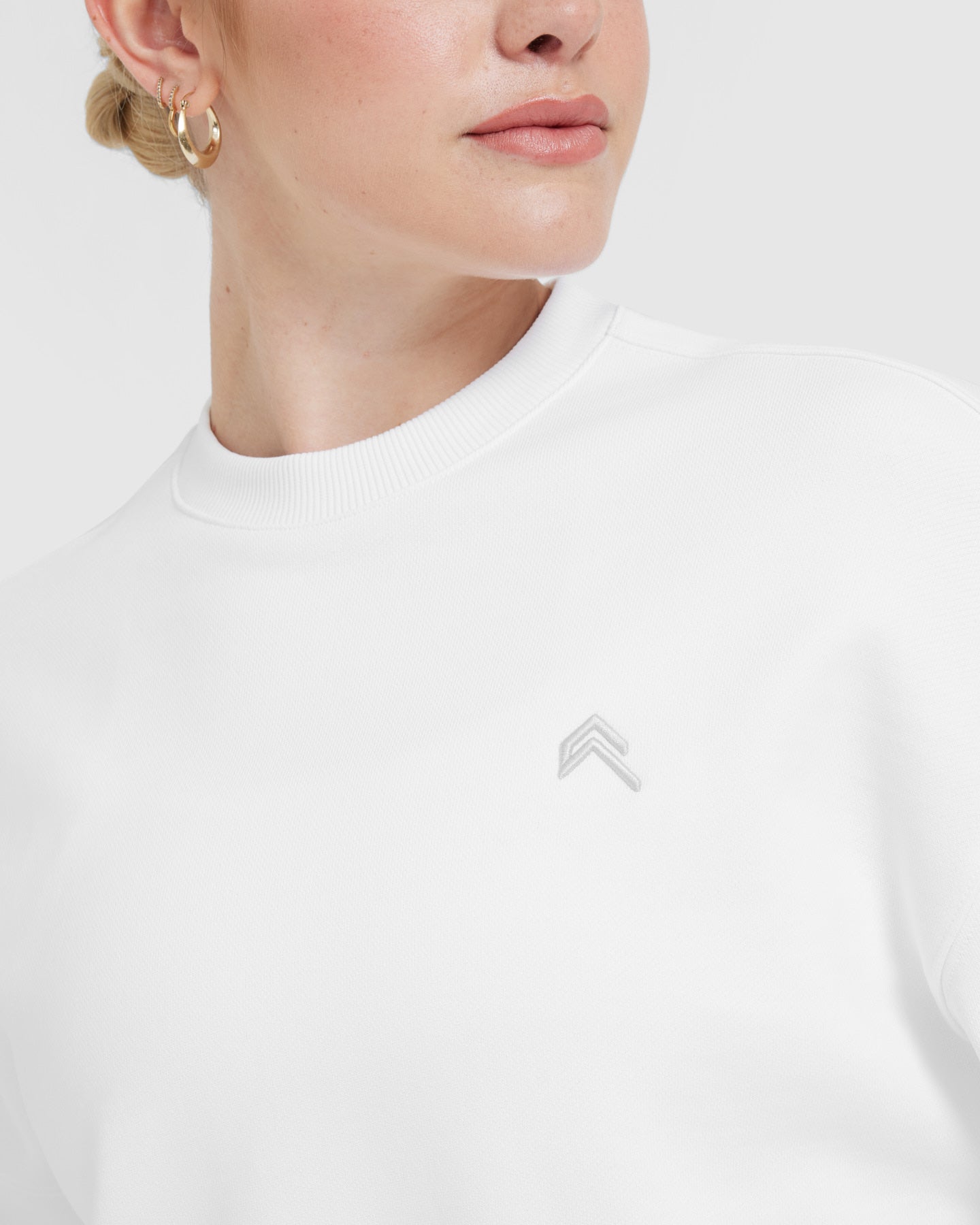 All Day Lightweight Oversized Sweatshirt | White - Image 4