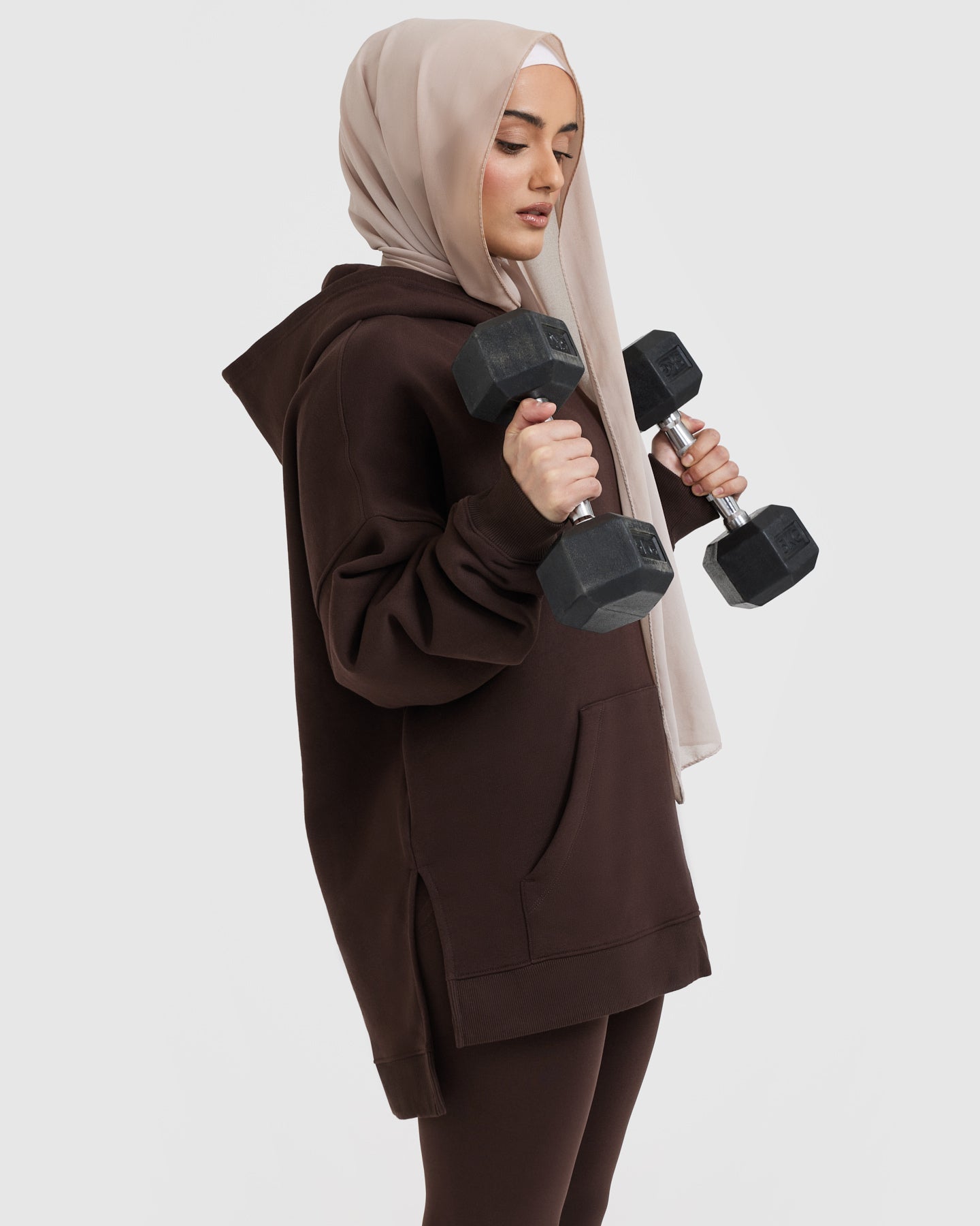 All Day Longline Hoodie | 70% Cocoa - Image 6