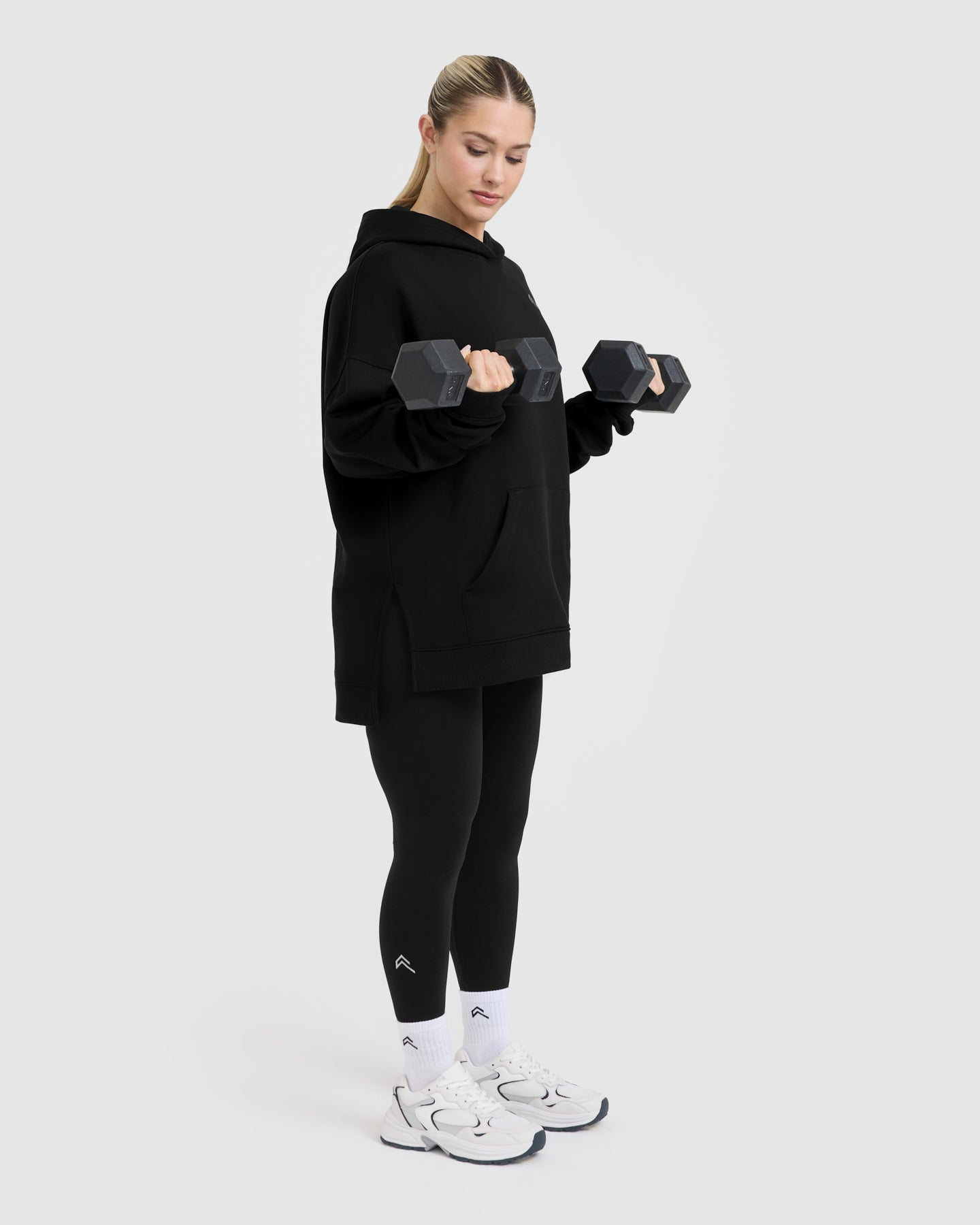 All Day Longline Hoodie | Black - Image 6