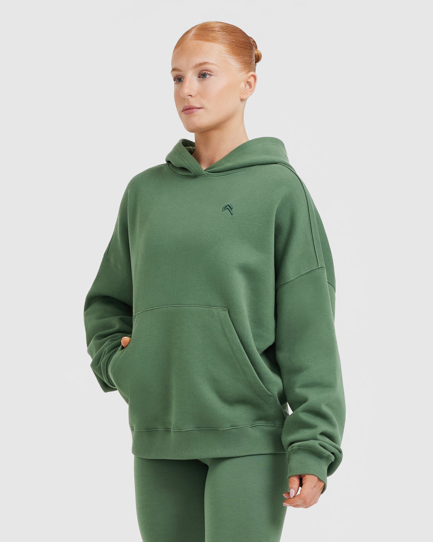 All Day Oversized Hoodie | Forest Green - Image 3