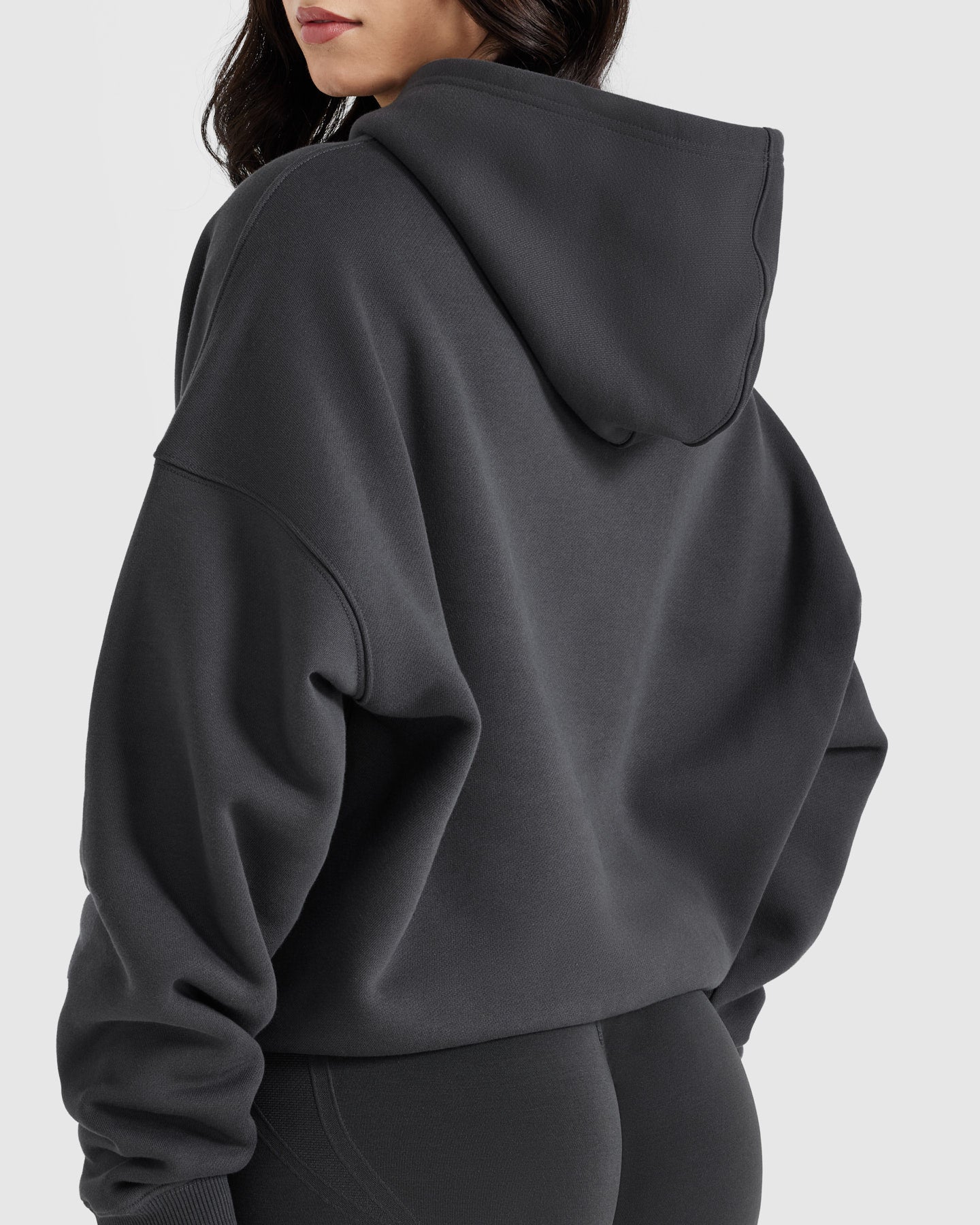 All Day Varsity Oversized Hoodie | Coal - Image 5