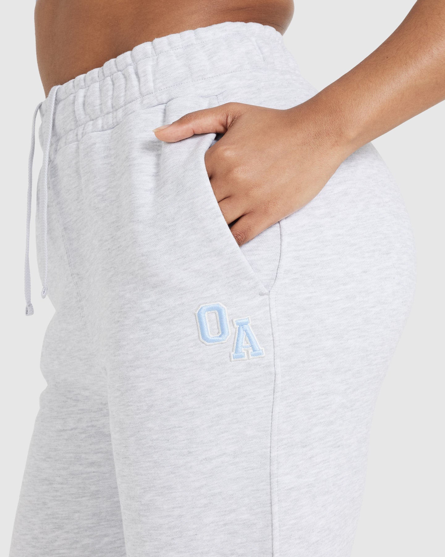 All Day Varsity Oversized Joggers | Light Grey Marl - Image 4