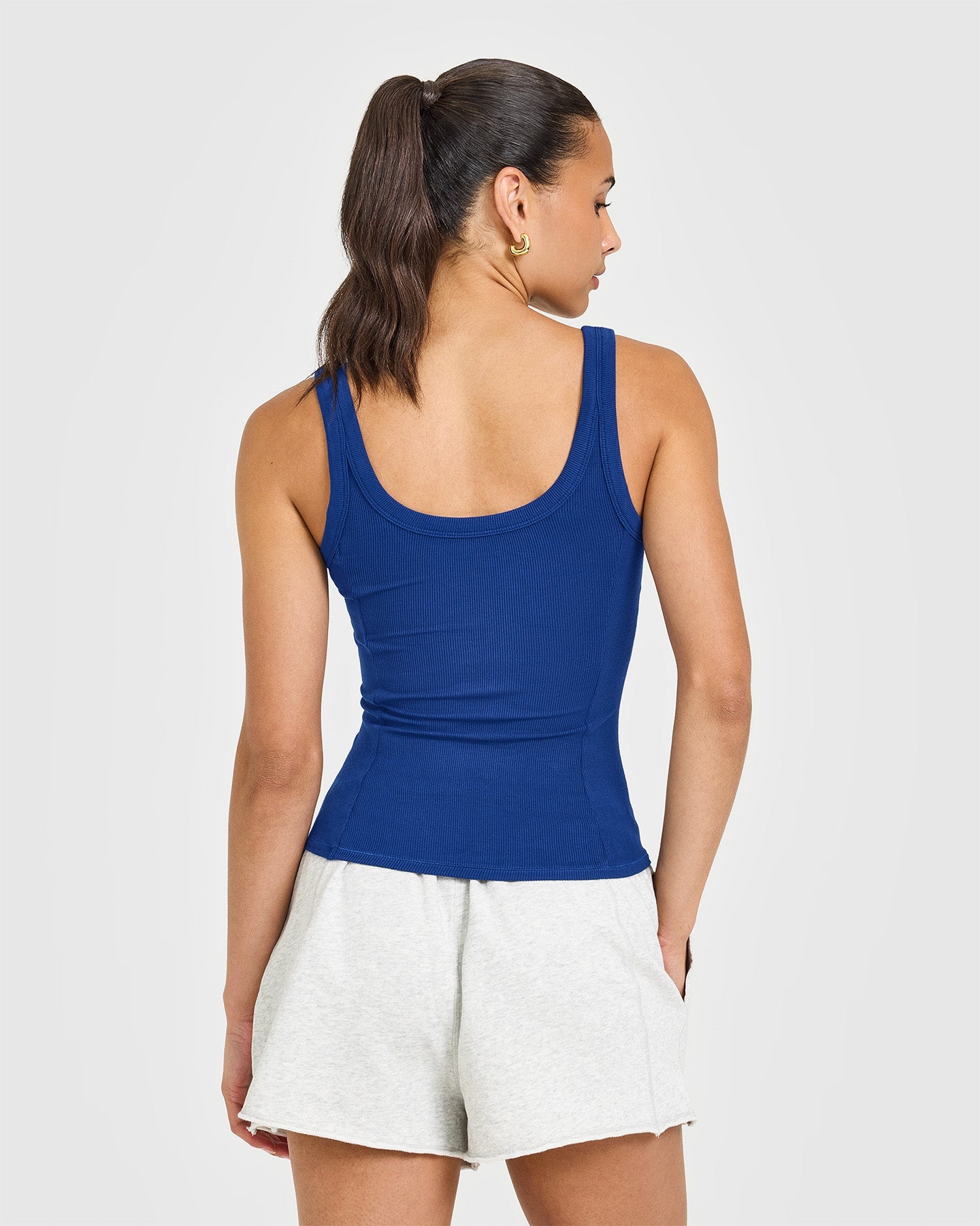 Alternative view of Mellow Rib Scoop Neck Vest | Vintage Navy