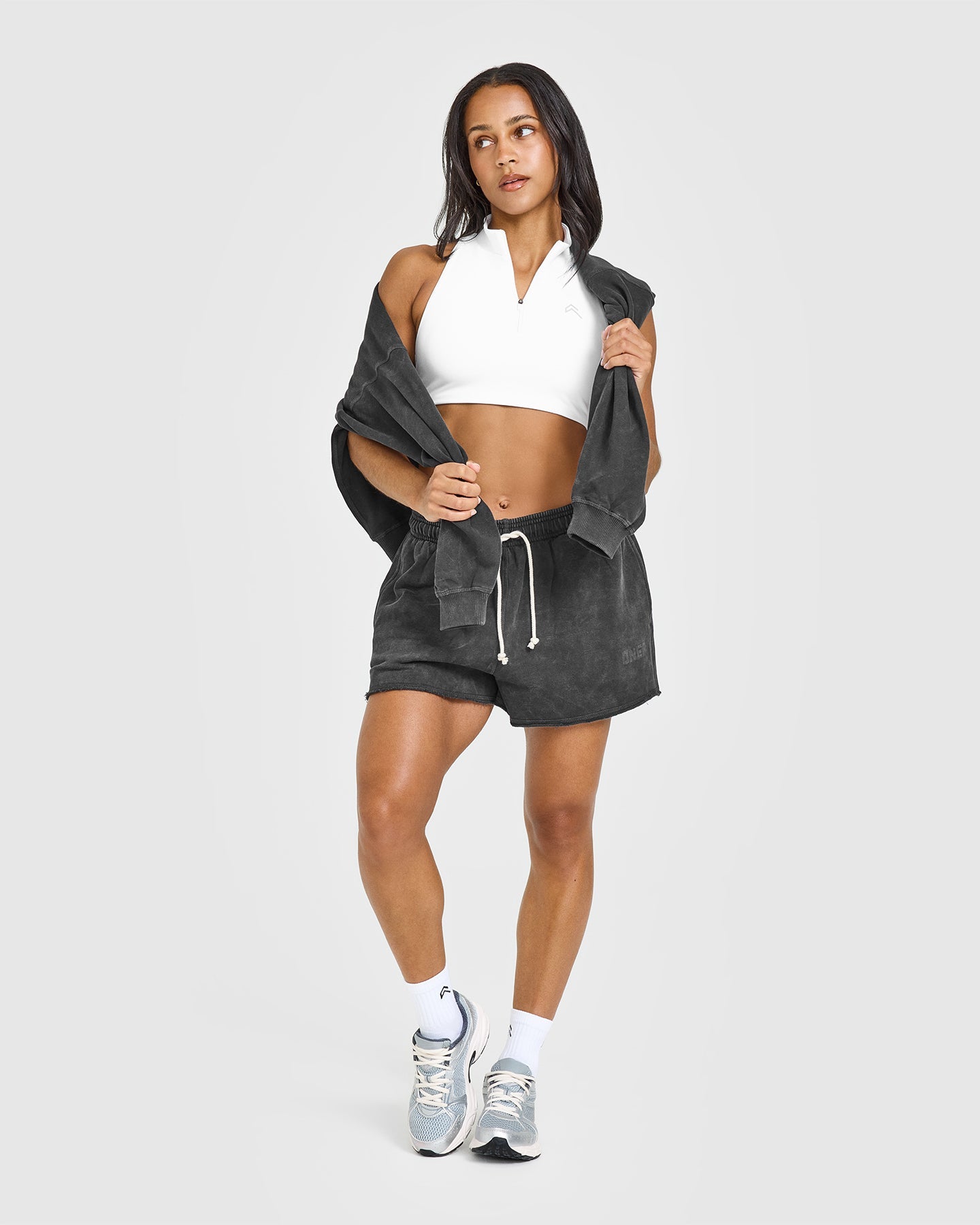 Raw Lounge Oversized Shorts | Washed Black - Image 3
