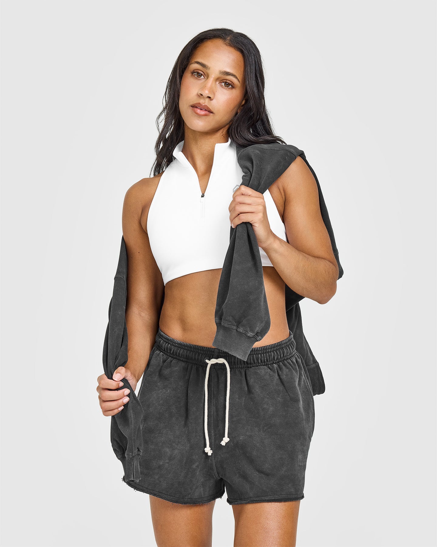 Raw Lounge Oversized Shorts | Washed Black - Image 6