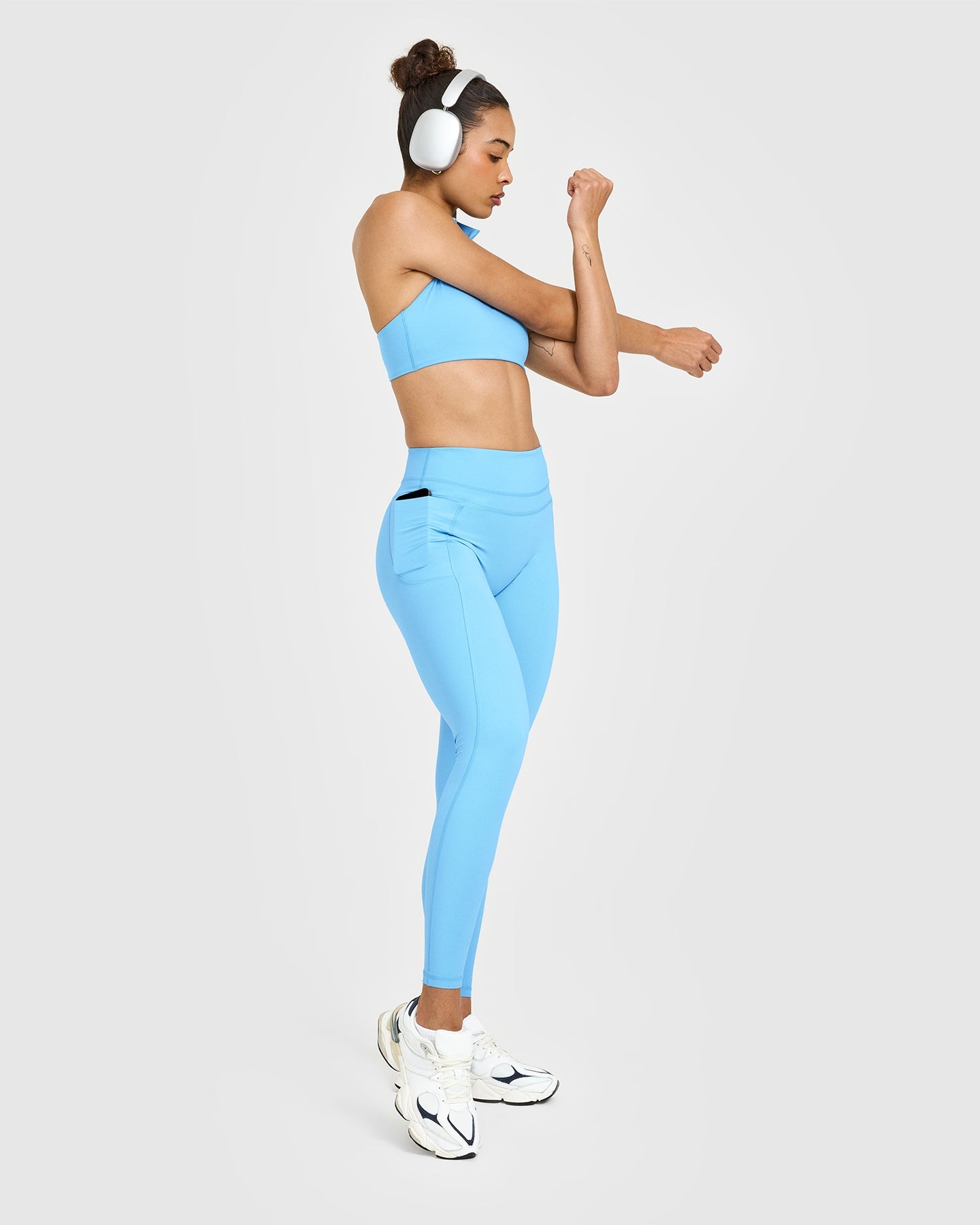 UnifiedMove High Waisted Pocket Leggings | Arctic Blue - Image 3