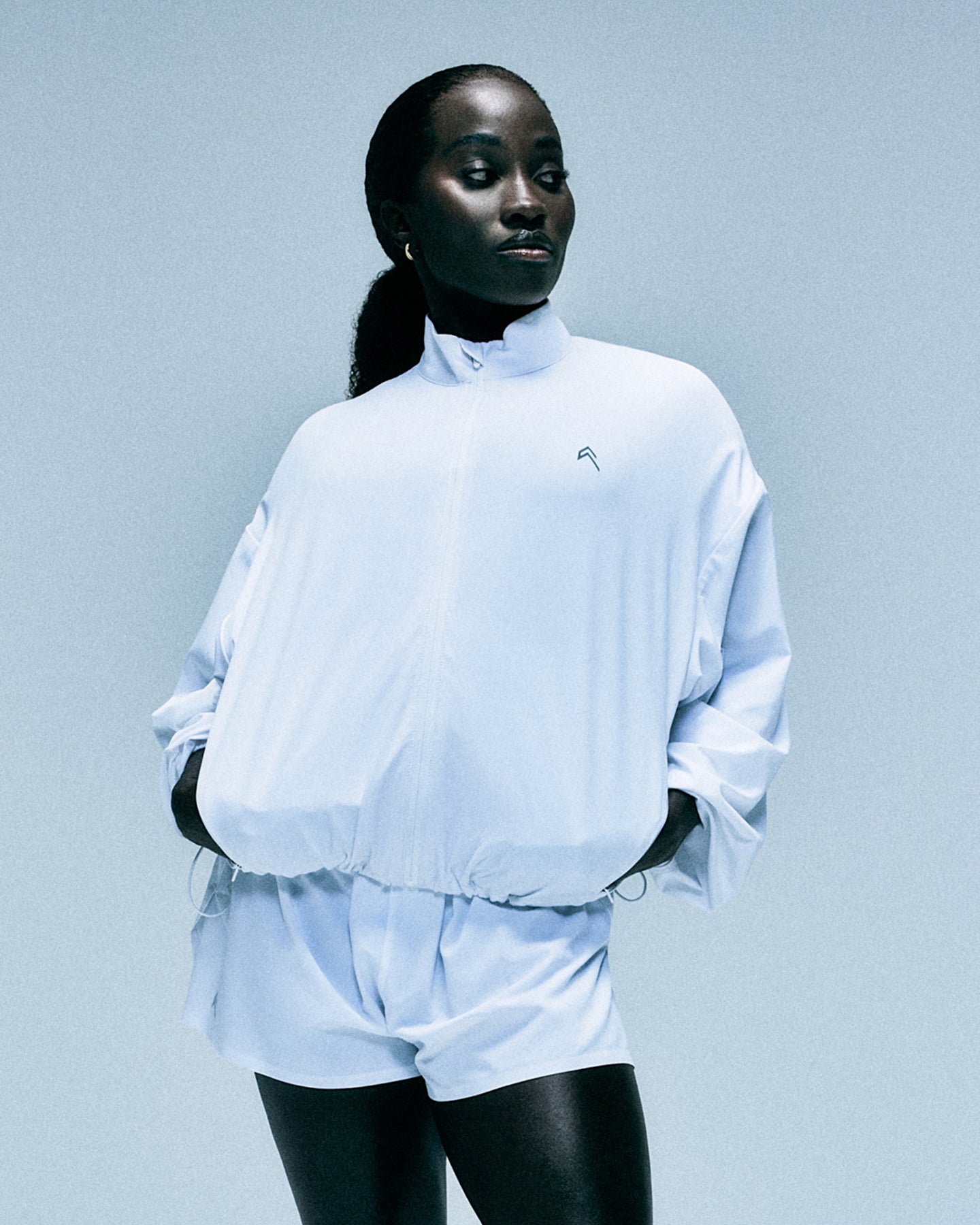Alternative view of AirMove Jacket with Bonding with Reflective Logo | White