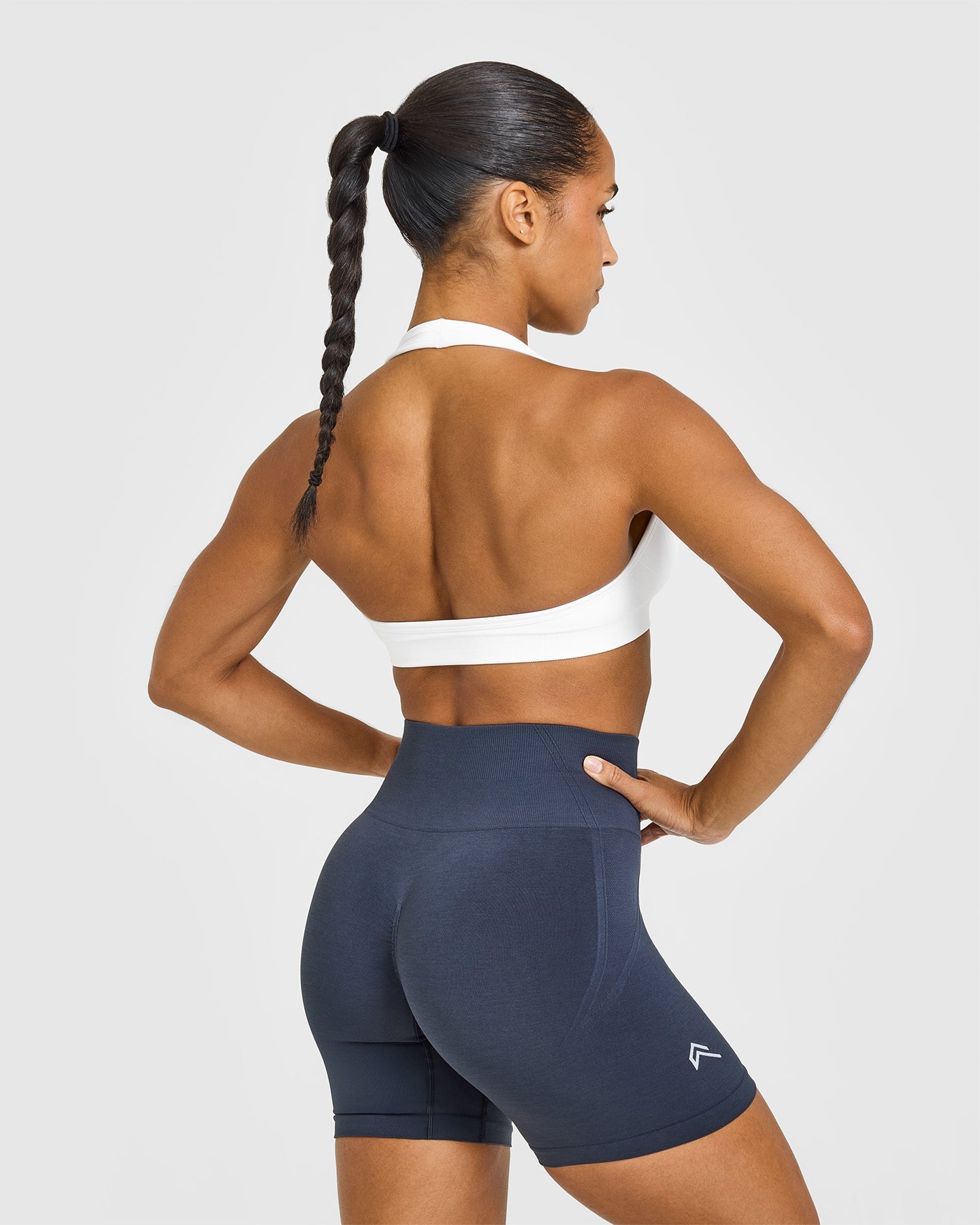 Alternative view of EffortlessLift Seamless Halter Neck Sports Bra | White