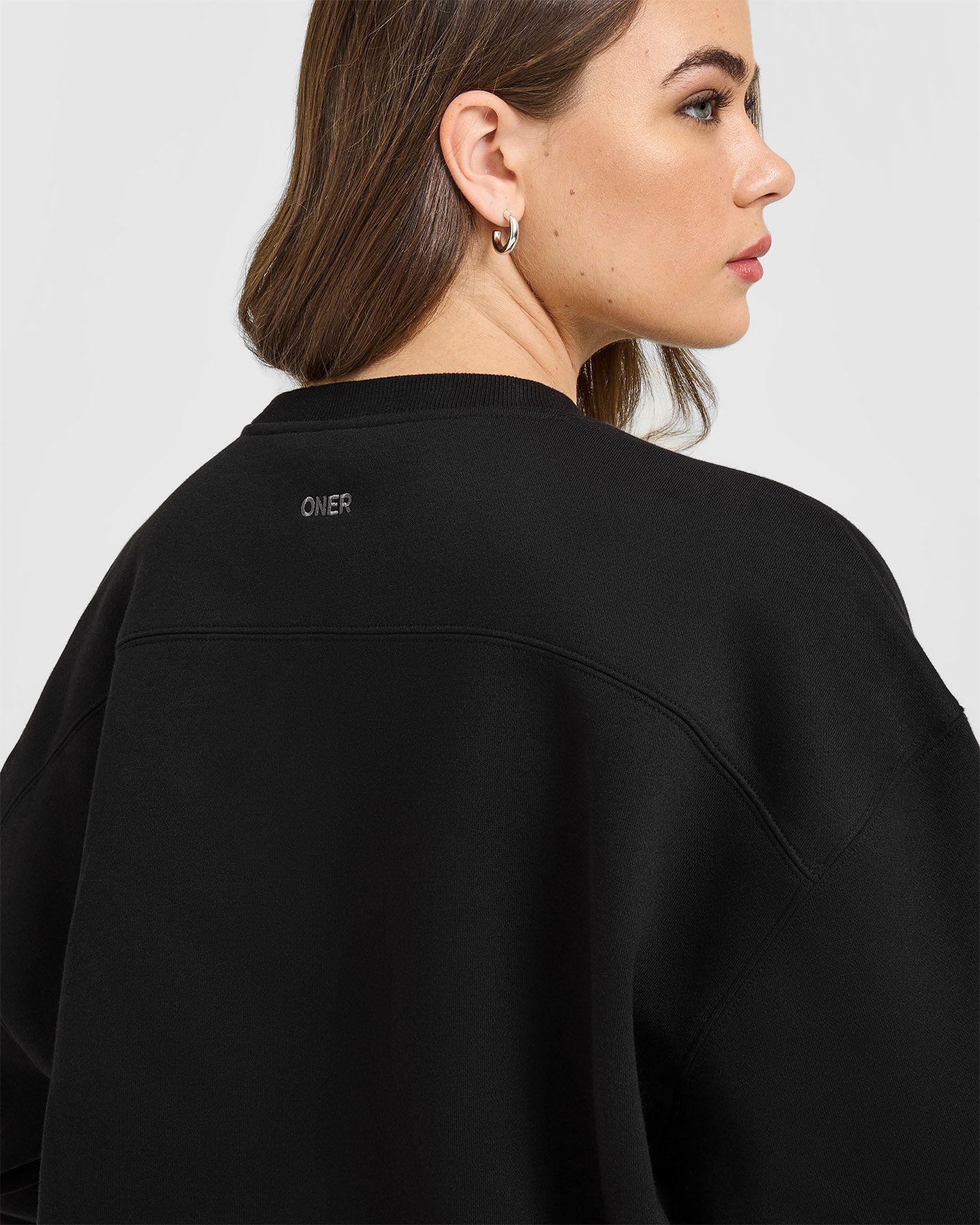 Foundations Crew Neck Sweatshirt | Black - Image 6