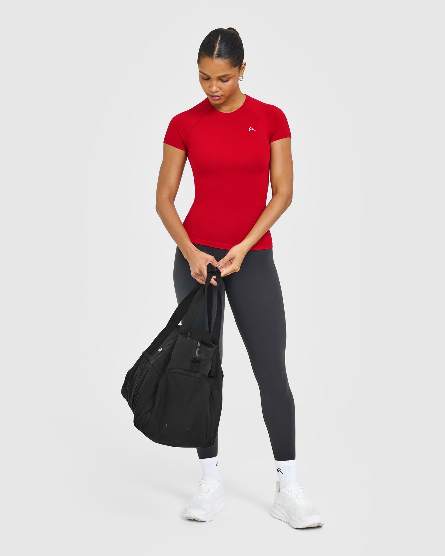 Go To Seamless Fitted Top | Fire Red - Image 3