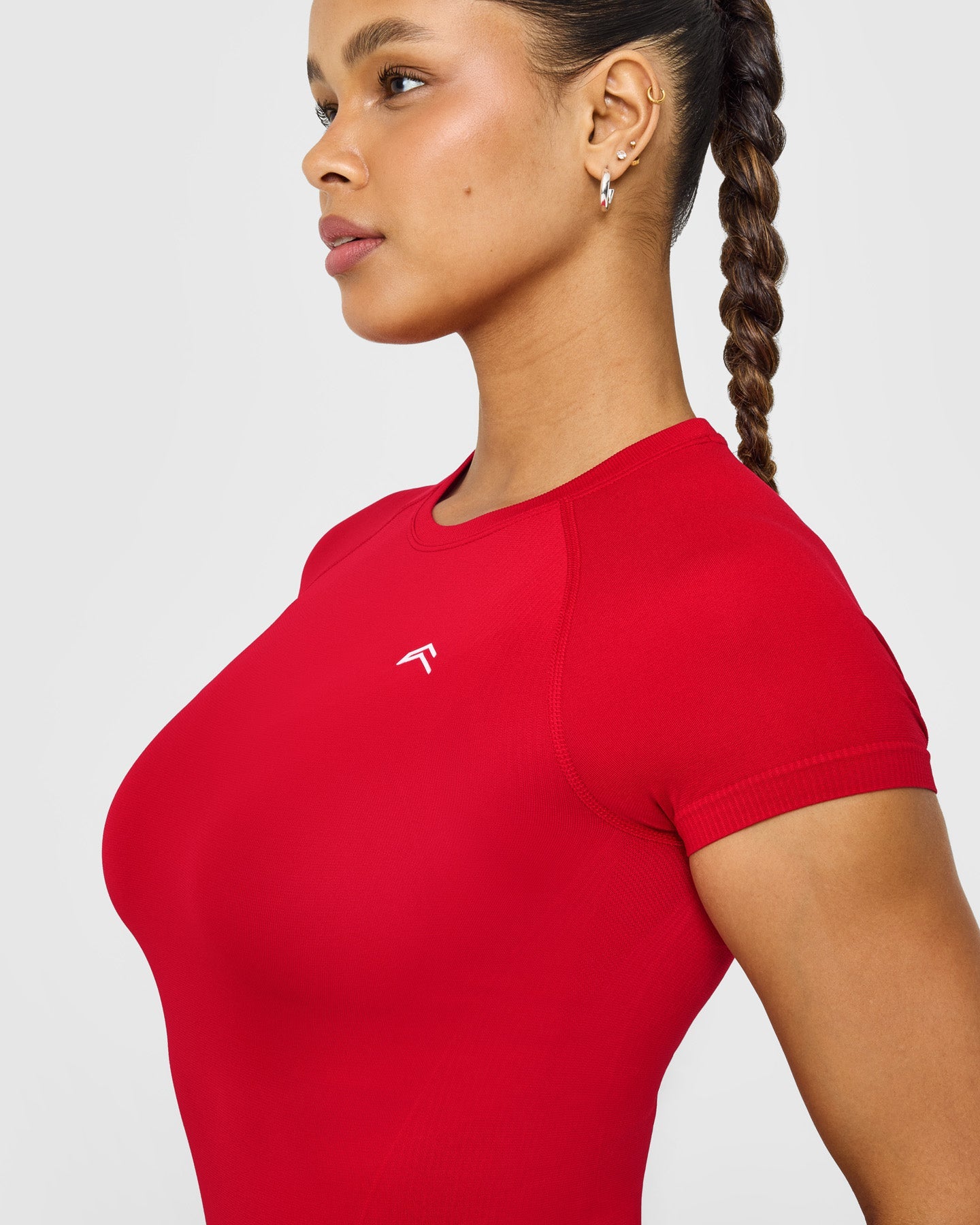 Go To Seamless Fitted Top | Fire Red - Image 5