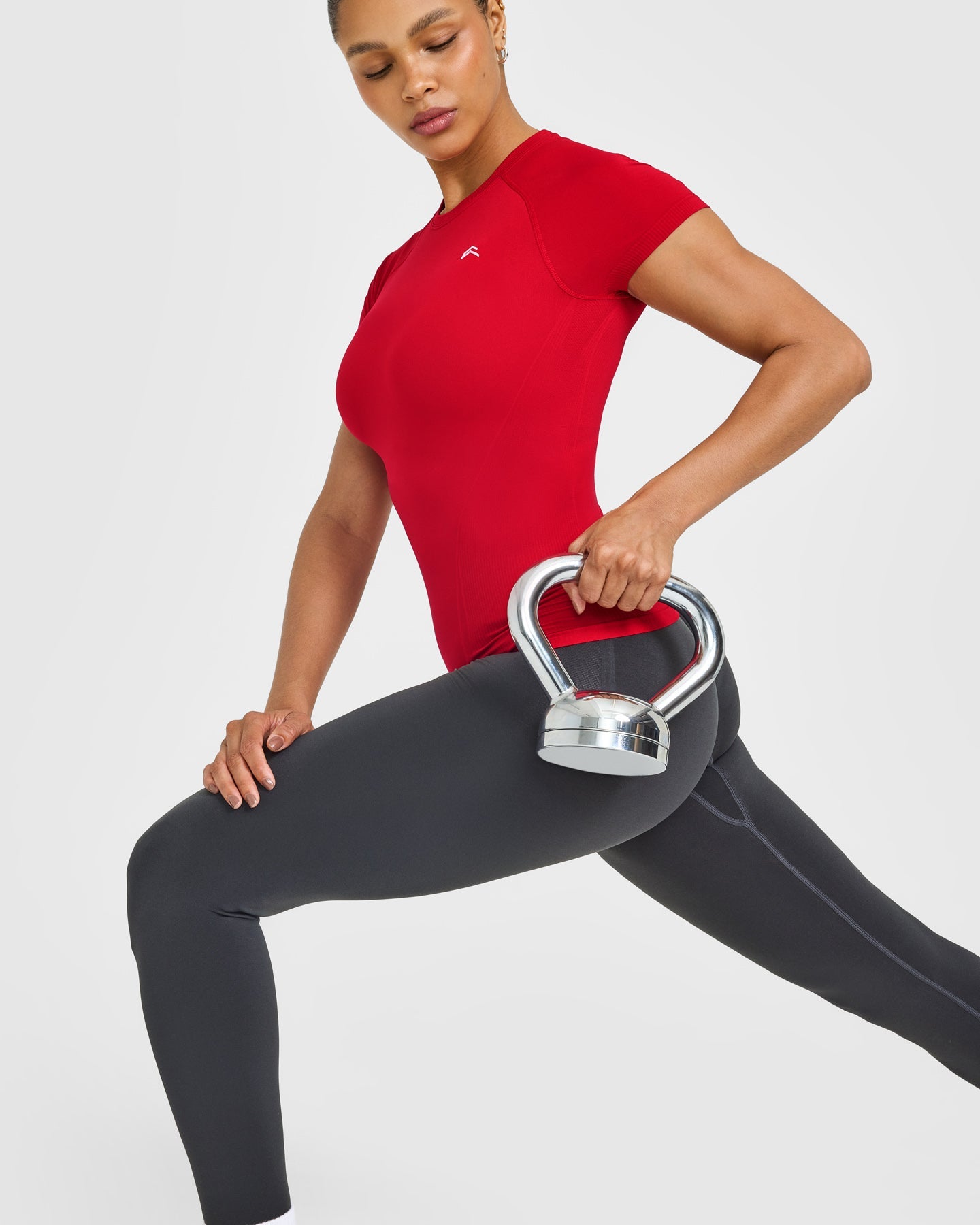Go To Seamless Fitted Top | Fire Red - Image 6