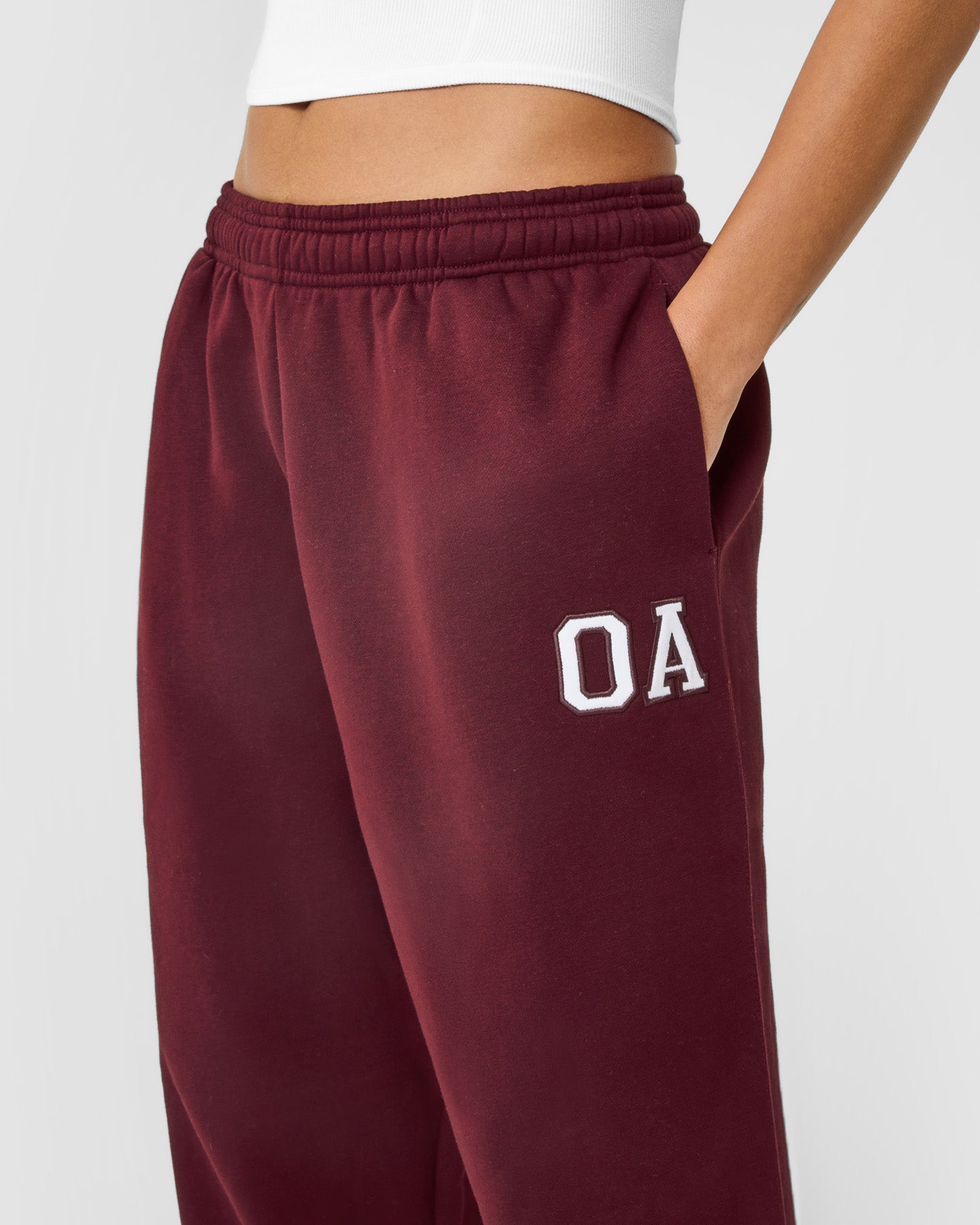 Foundations Oversized Oner Girlfriend Joggers | Rosewood - Image 4